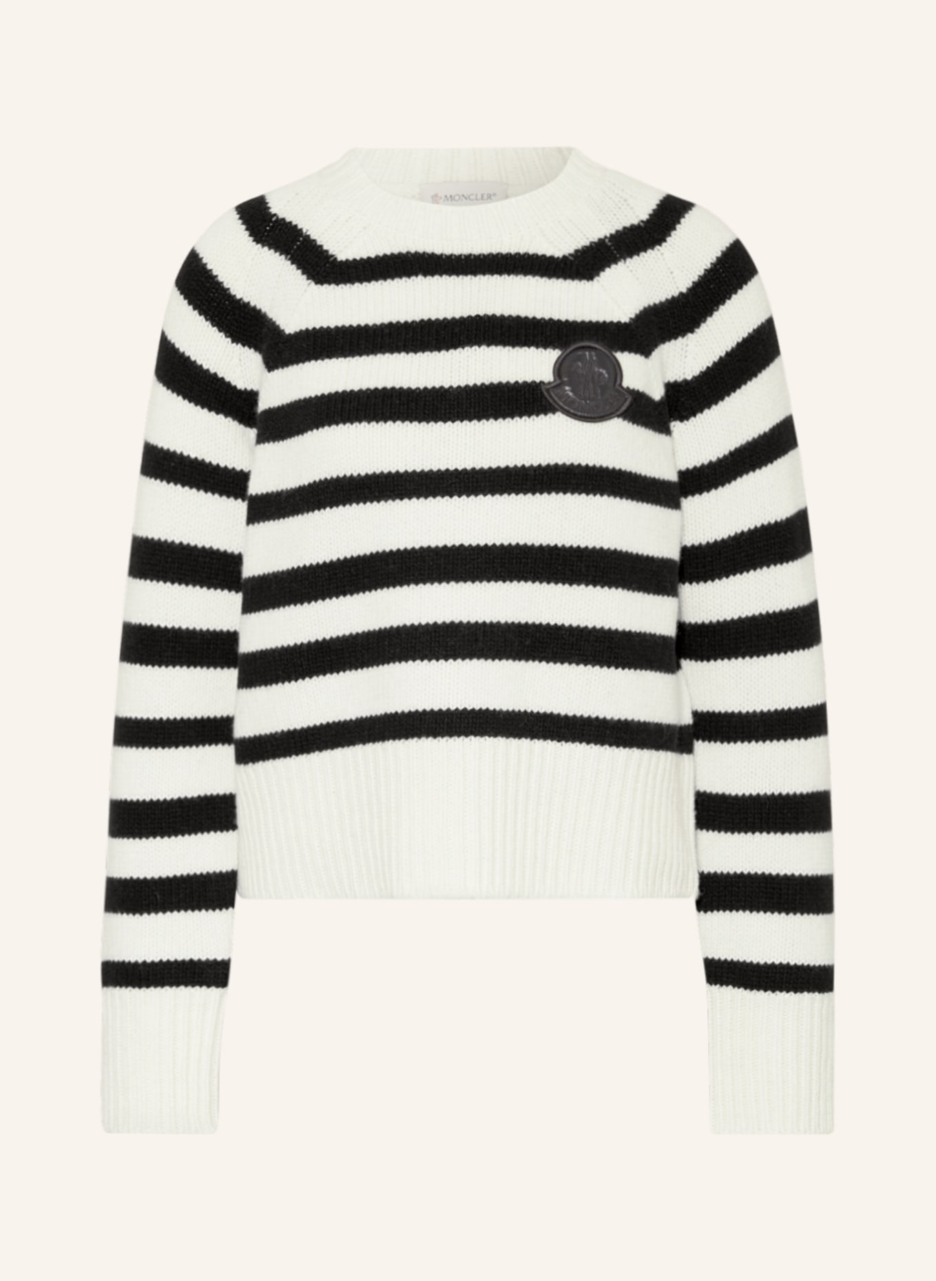 MONCLER Sweater, Color: ECRU/ BLACK (Image 1)