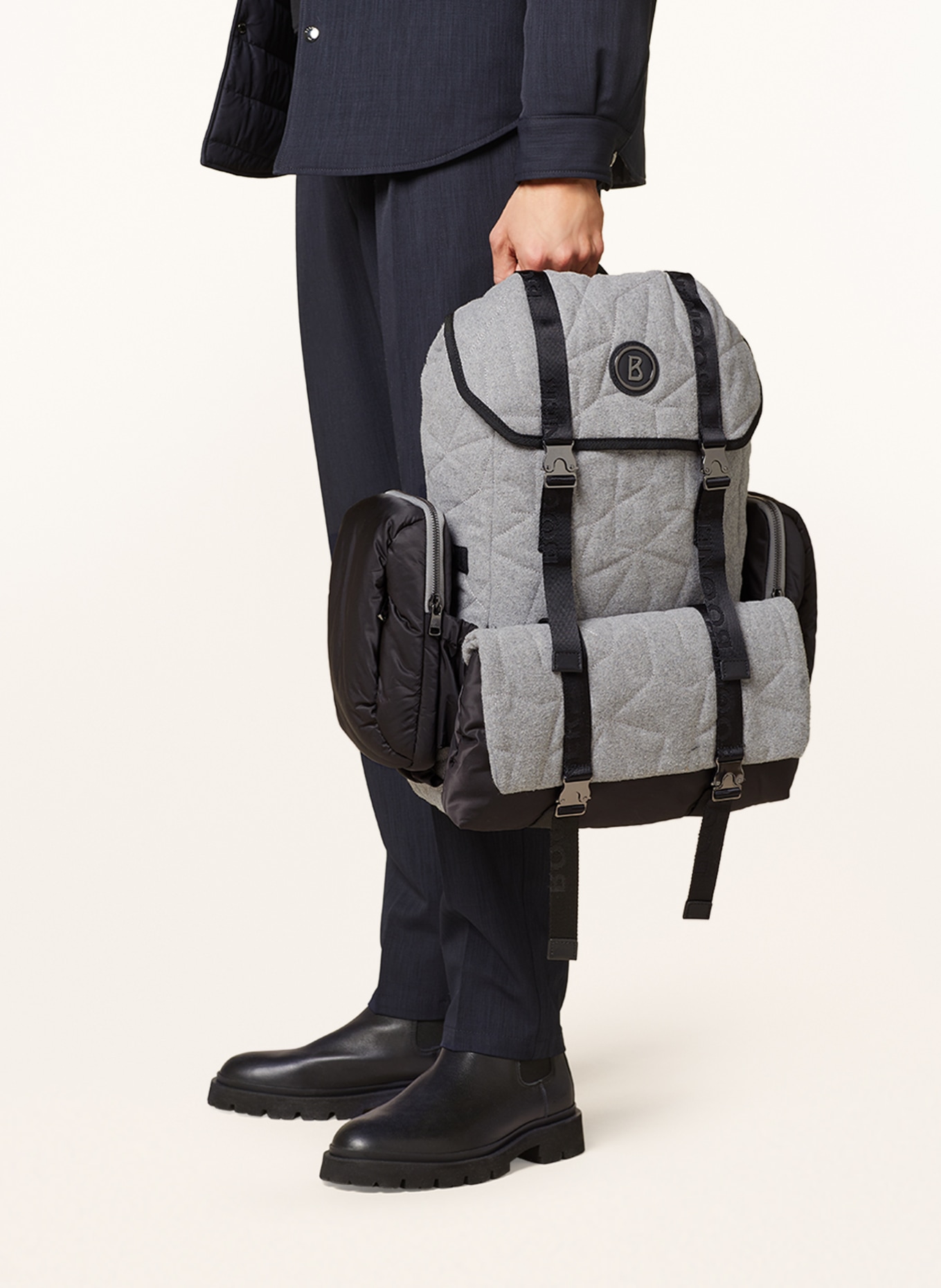 BOGNER Backpack MONTE VOGGO ASH, Color: GRAY/ BLACK (Image 4)