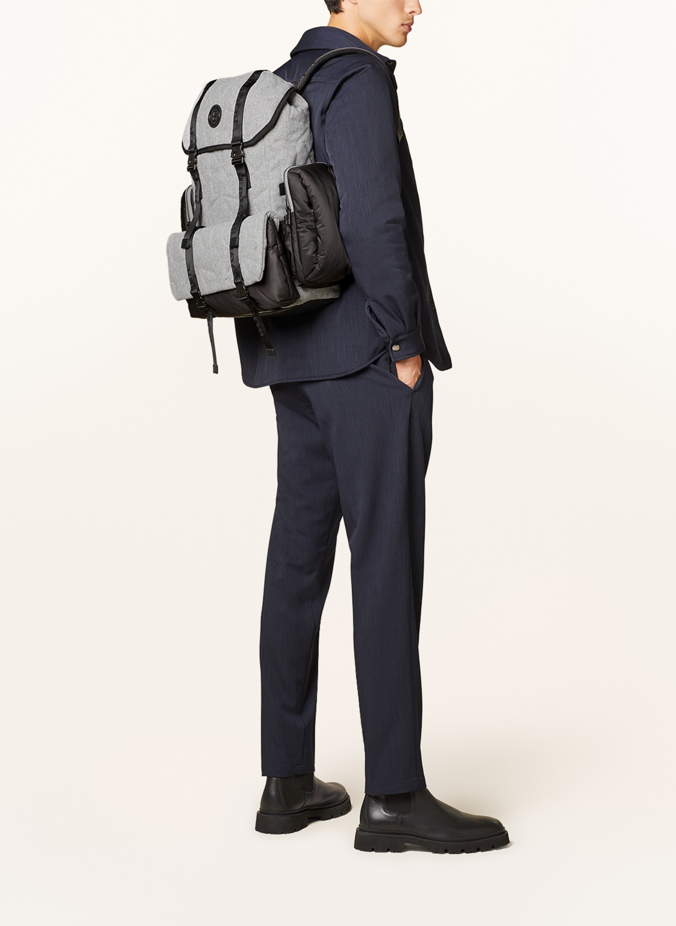 BOGNER Backpack MONTE VOGGO ASH, Color: GRAY/ BLACK (Image 5)