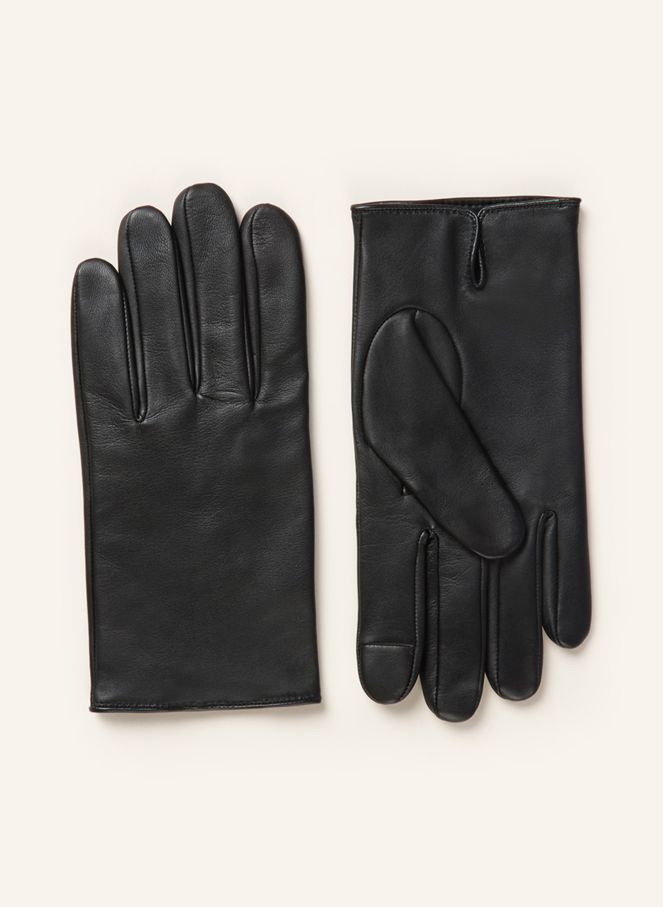 BOSS Leather gloves GLOVE, Color: BLACK (Image 1)