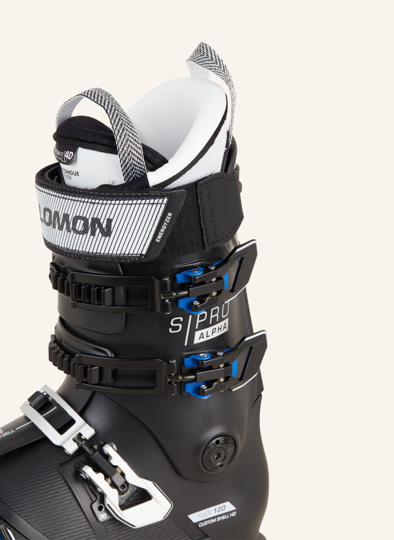 SALOMON Ski boots S/PRO ALPHA 120, Color: BLACK/ WHITE/ BLUE (Image 5)