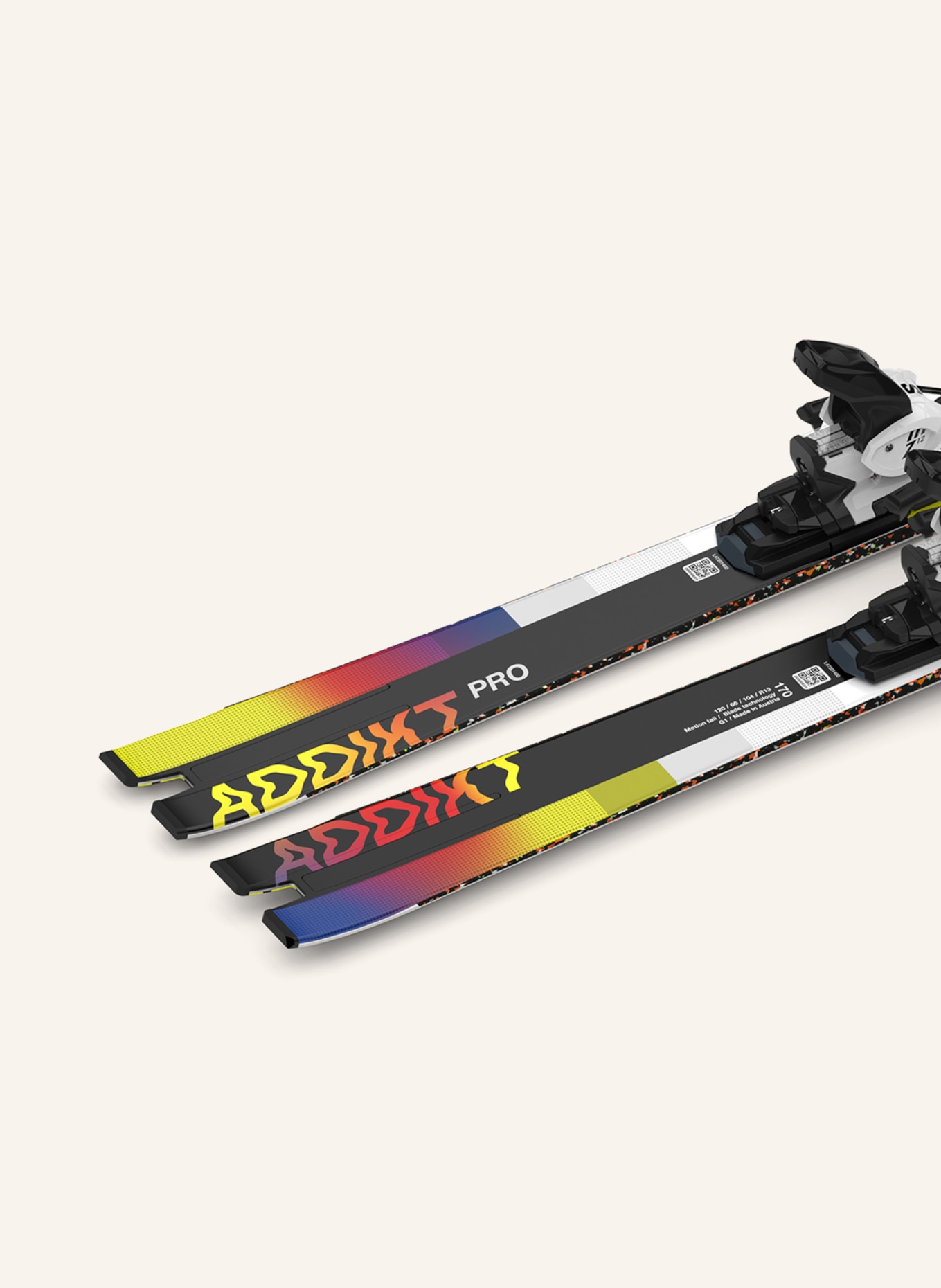 SALOMON Lyže ADDIKT PRO + Z12 GW F80 23/24: ČERNÁ / BÍLÁ / ŽLUTÁ