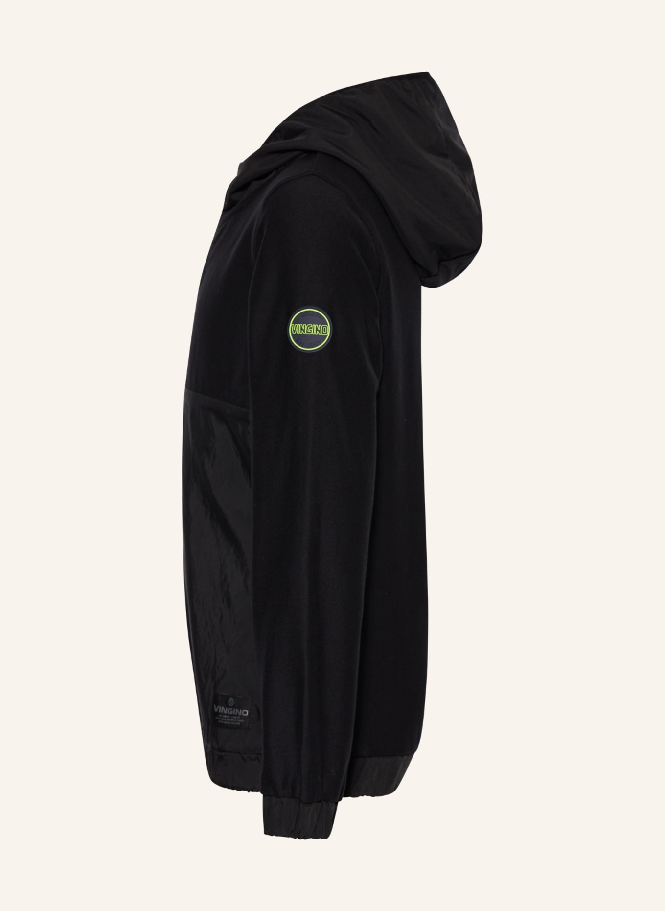 VINGINO Mikina s kapucí NYLU ze směsi materiálů, Barva: DEEP BLACK (Obrázek 4)