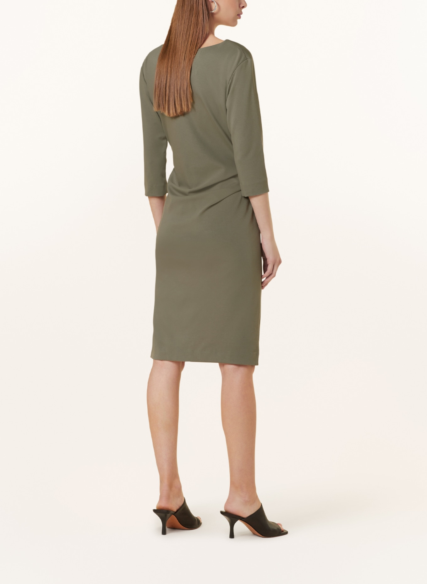 TIGER OF SWEDEN Sheath dress IZZA with 3/4 sleeves, Color: KHAKI (Image 3)