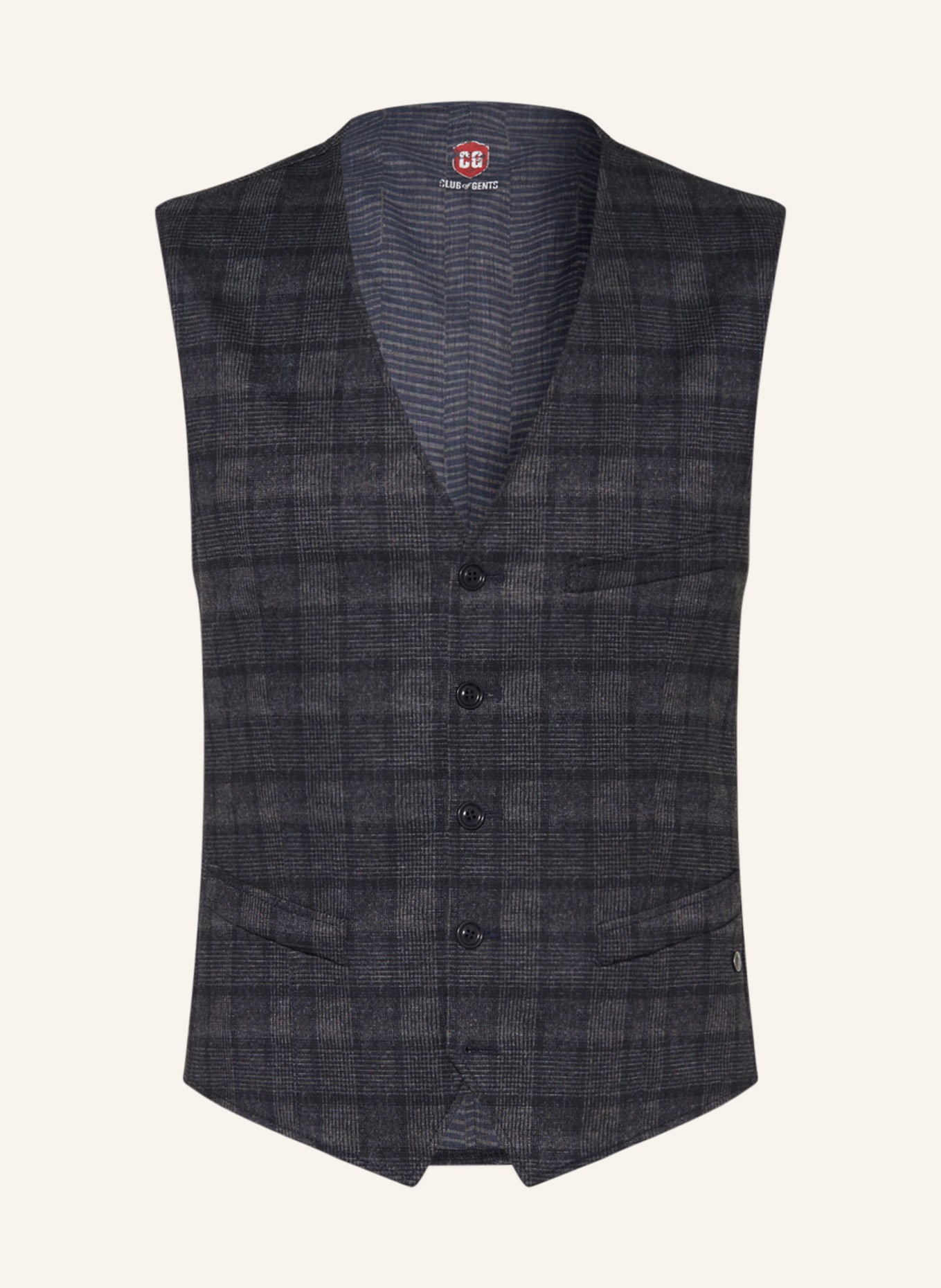 CG - CLUB of GENTS Suit vest MOSLEY slim fit, Color: 63 BLAU DUNKEL (Image 1)