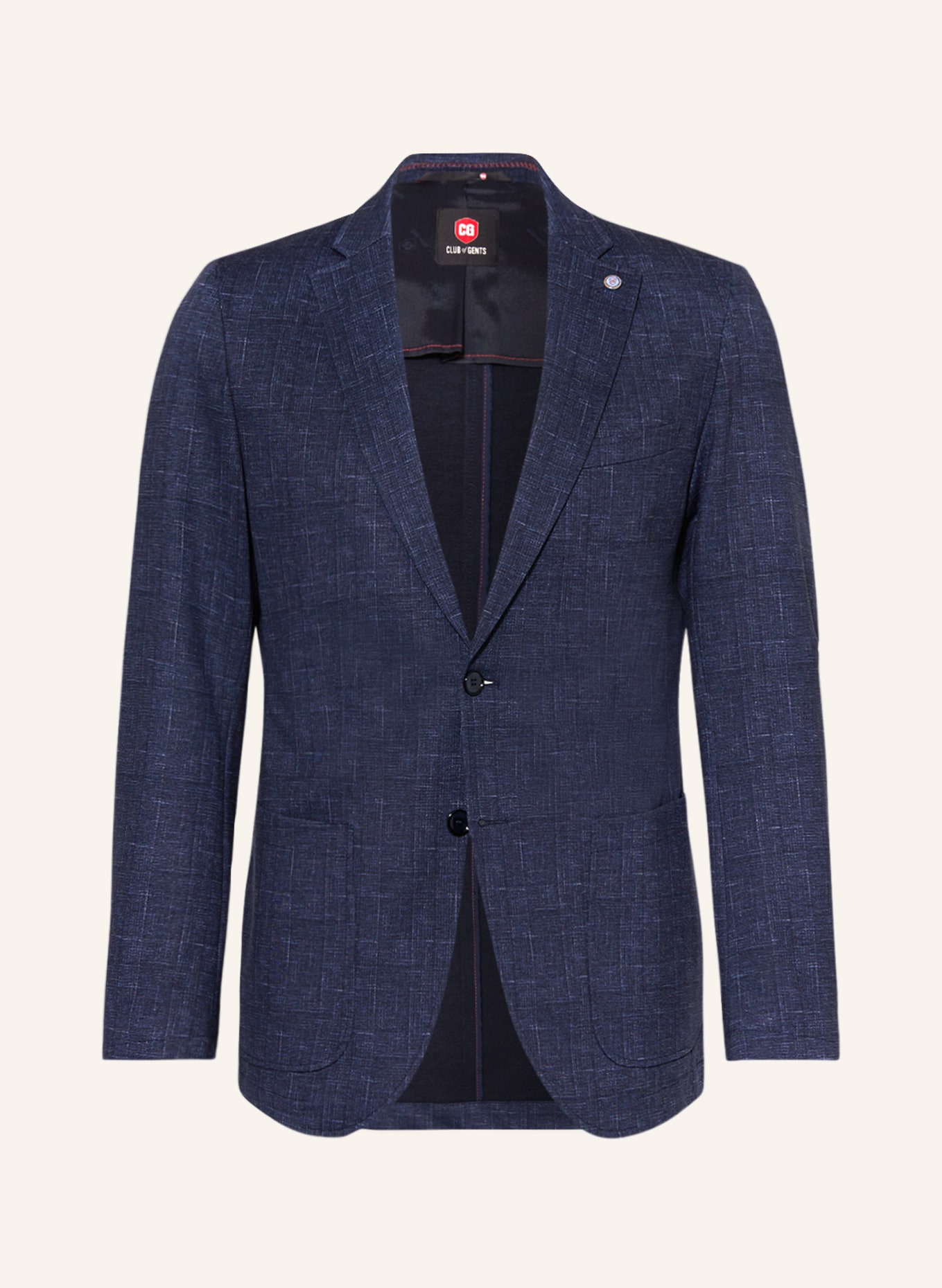 CG - CLUB of GENTS Tailored Jacket CG CARLIN-W slim fit, Color: 63 BLAU DUNKEL (Image 1)