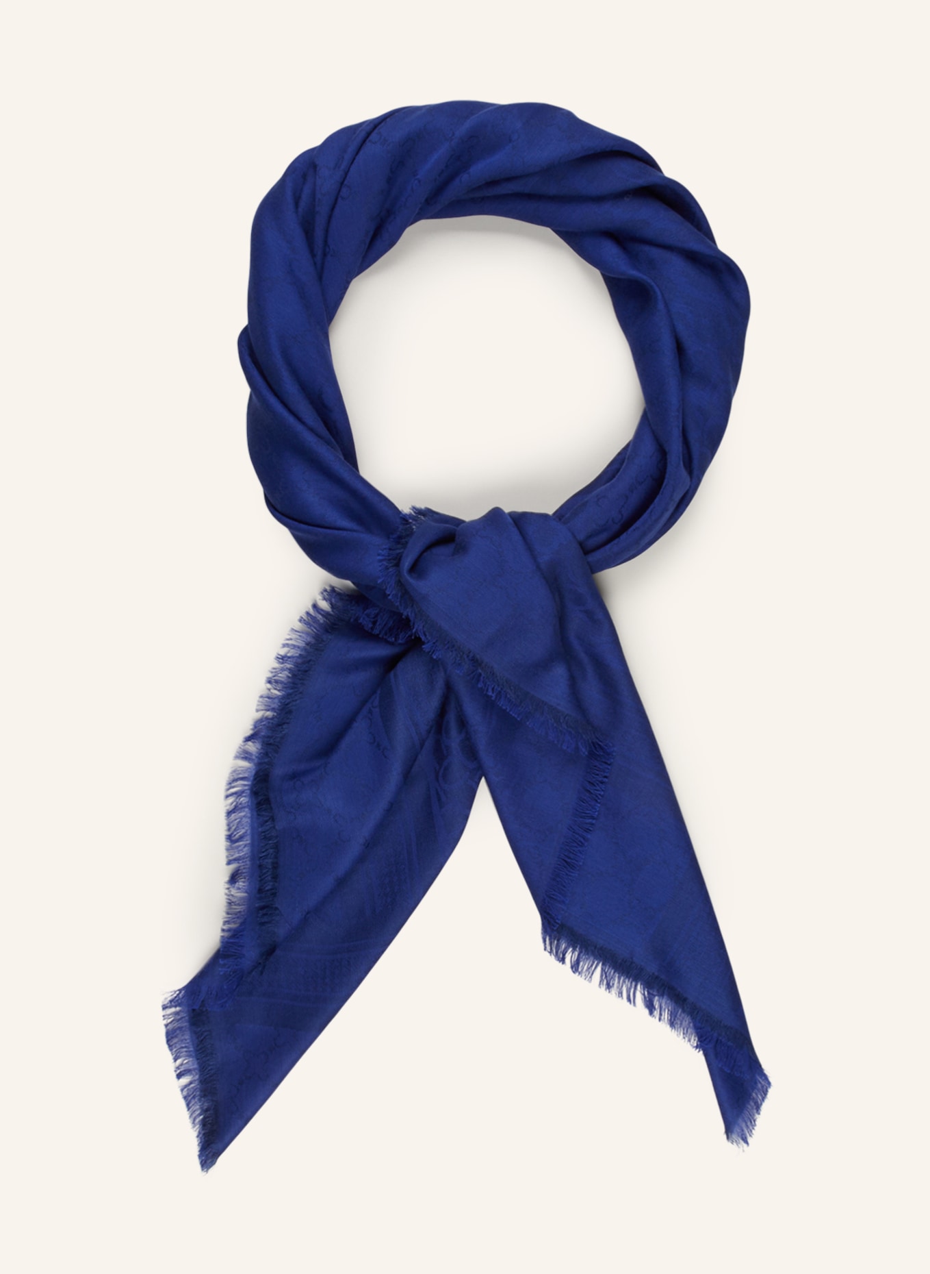 CODELLO Jacquard scarf, Color: BLUE (Image 2)