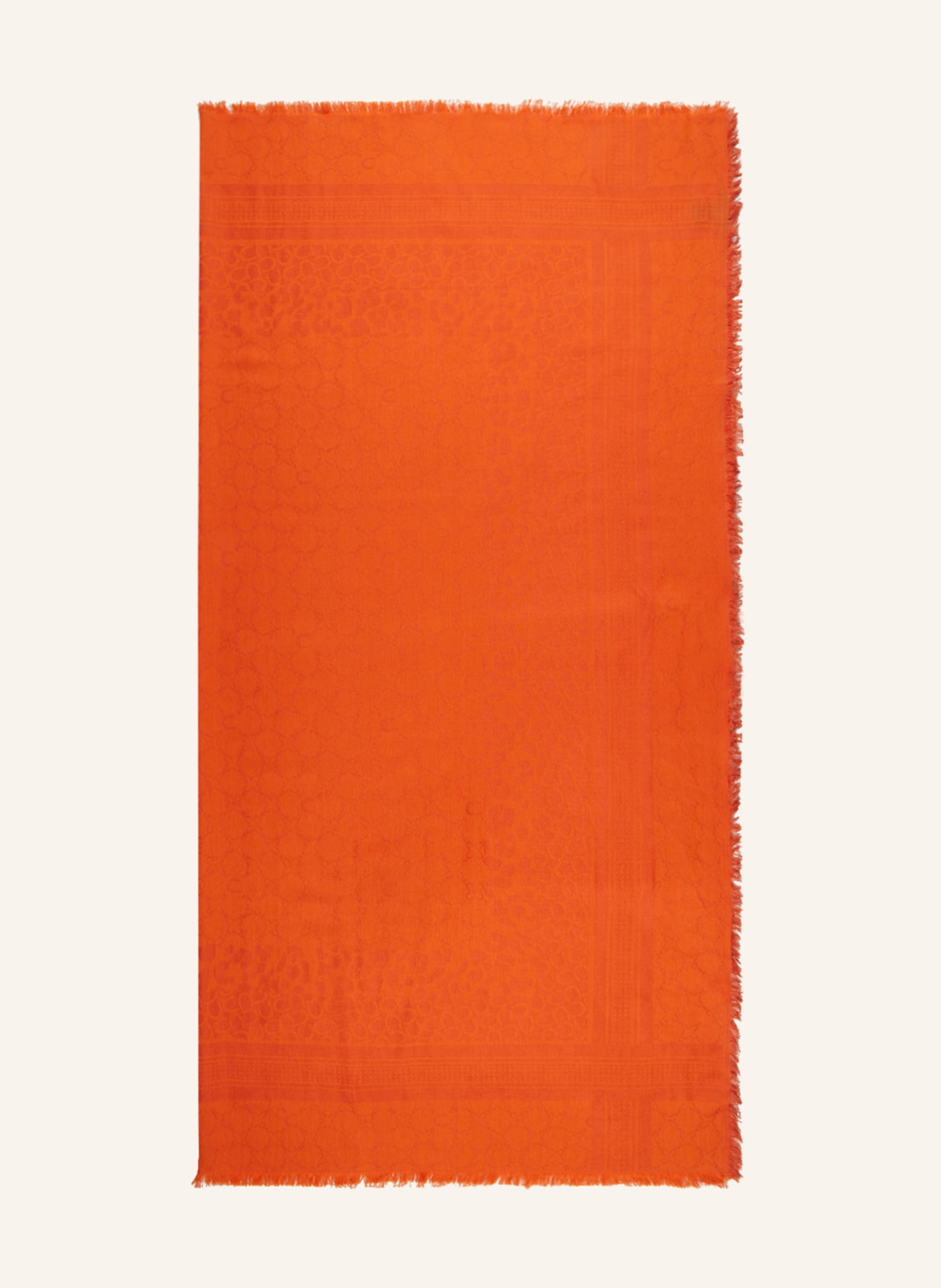 CODELLO Jacquard scarf, Color: ORANGE (Image 1)