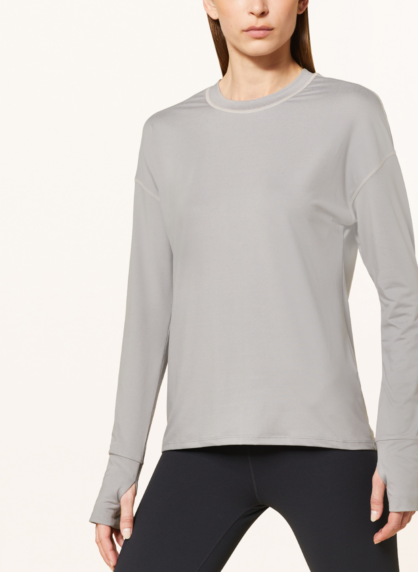 VARLEY Long sleeve shirt CELLA standard fit, Color: GRAY (Image 4)