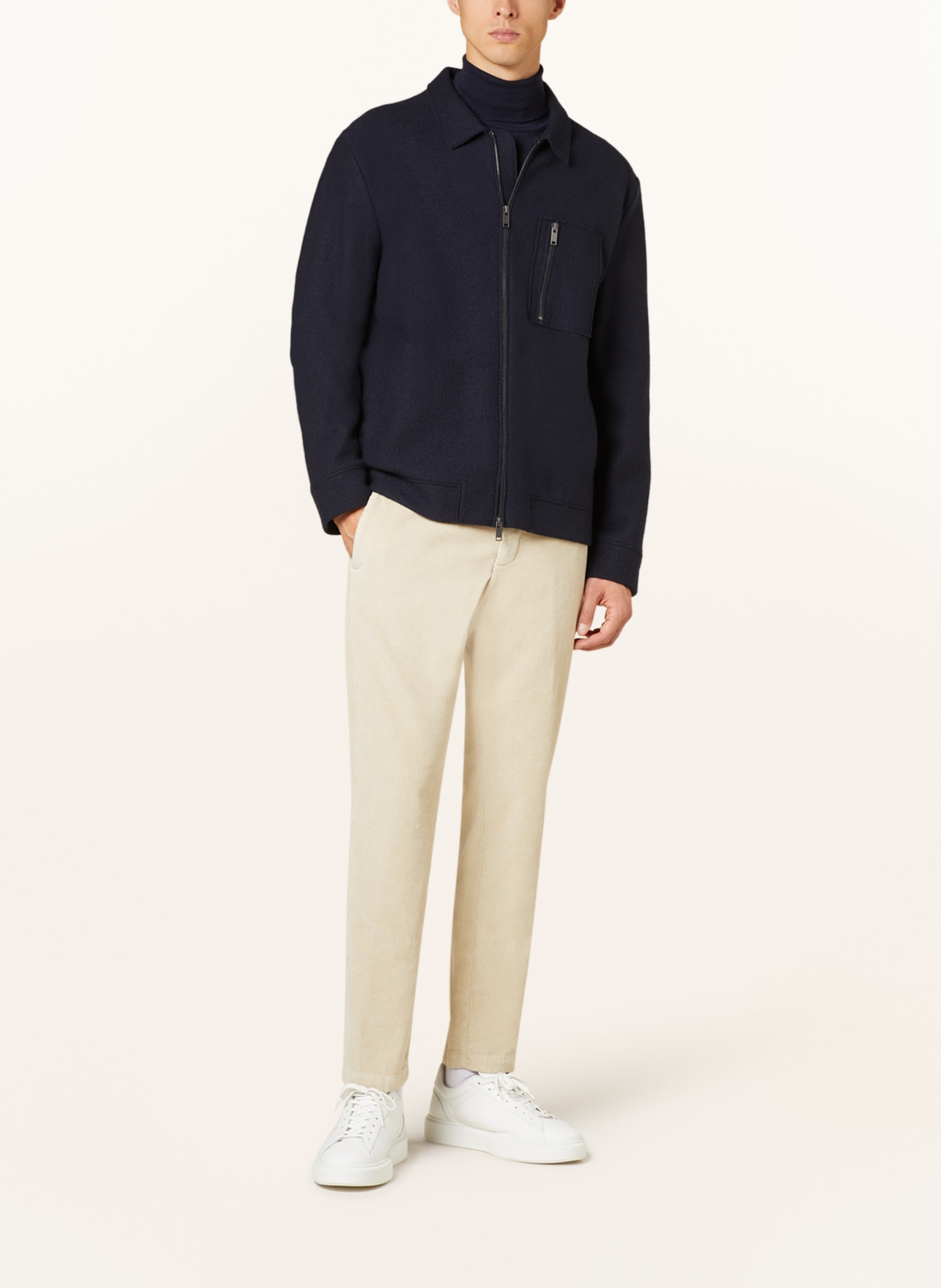 PAUL & SHARK Corduroy trousers extra slim fit, Color: BEIGE (Image 2)