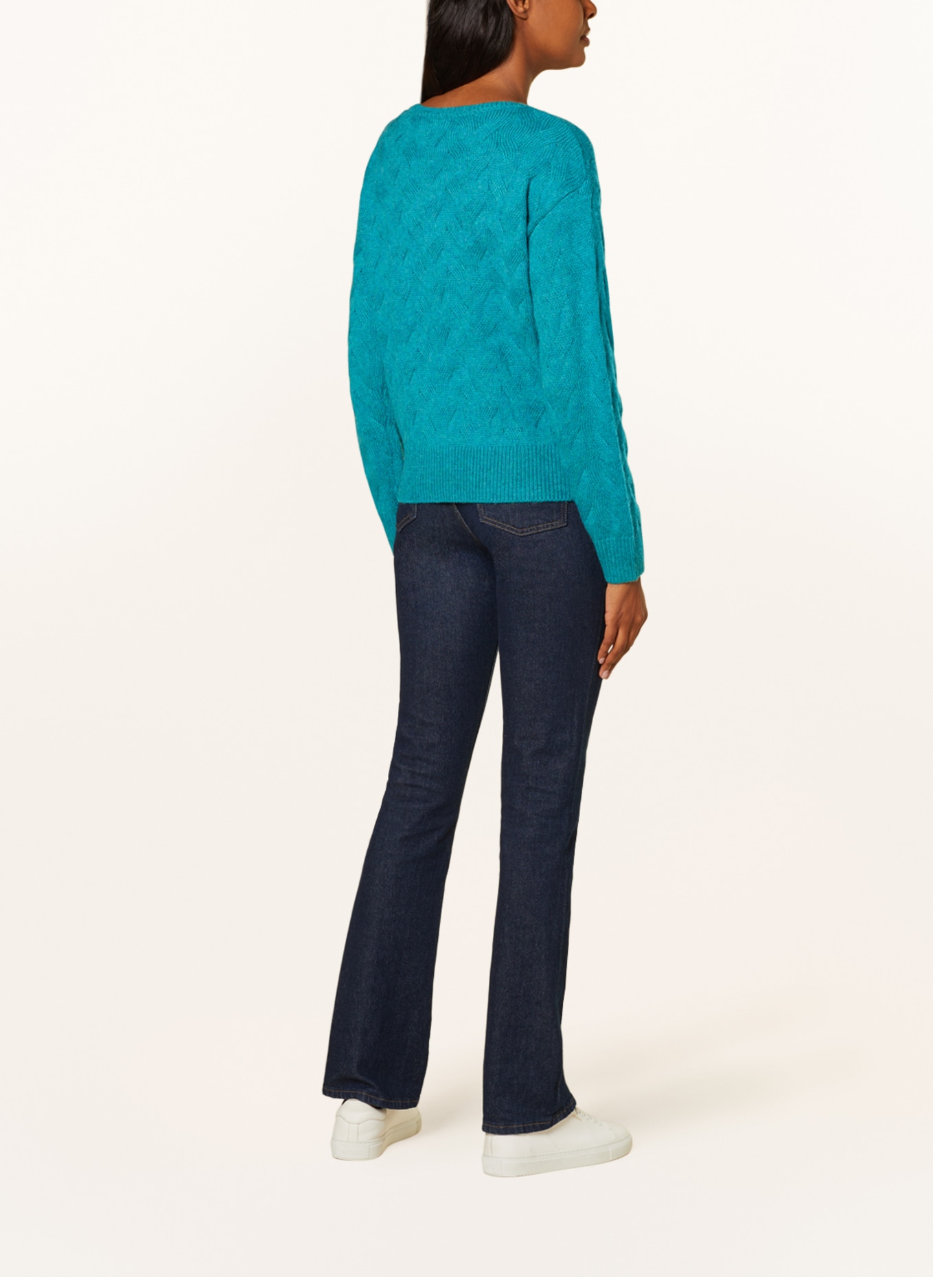 comma Sweater, Color: TEAL (Image 3)
