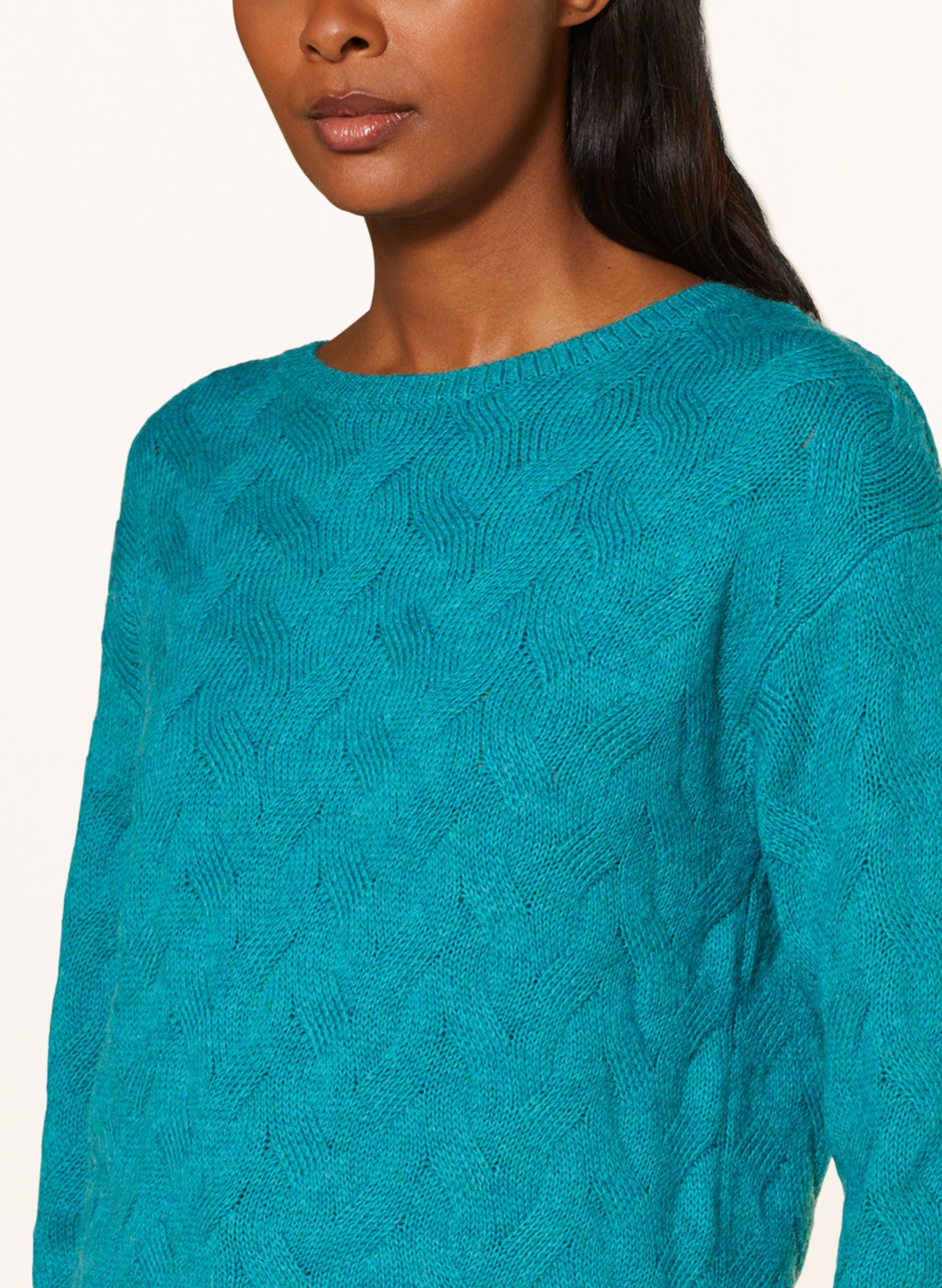 comma Sweater, Color: TEAL (Image 4)