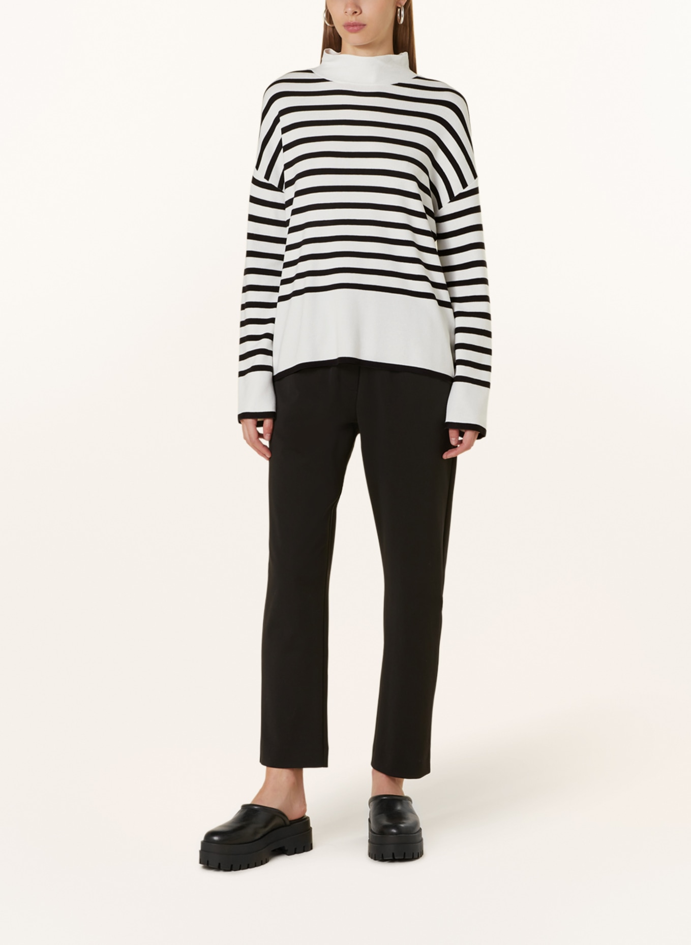 comma Sweater, Color: BLACK/ WHITE (Image 2)