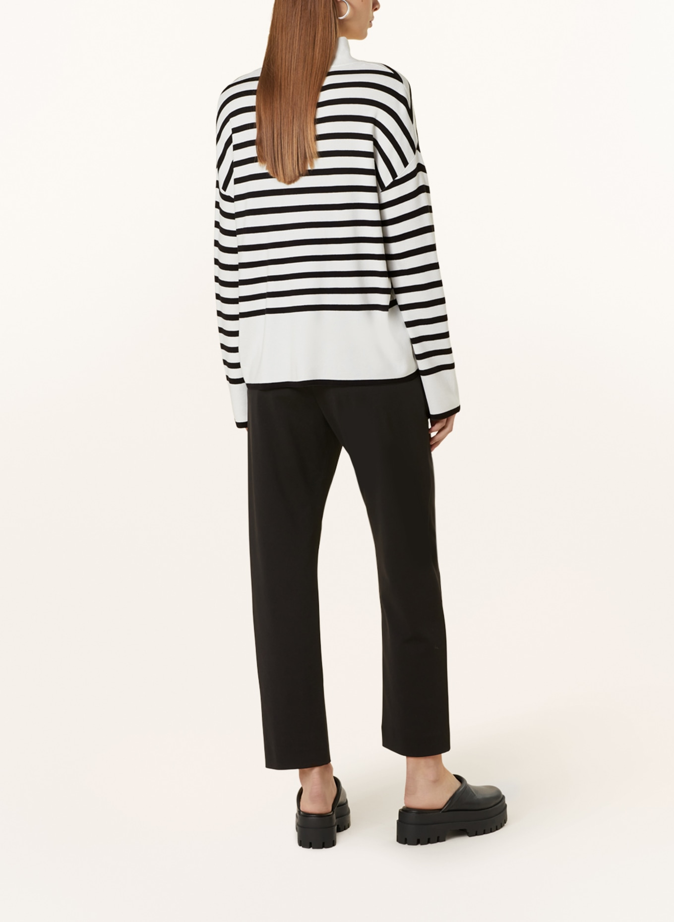 comma Sweater, Color: BLACK/ WHITE (Image 3)