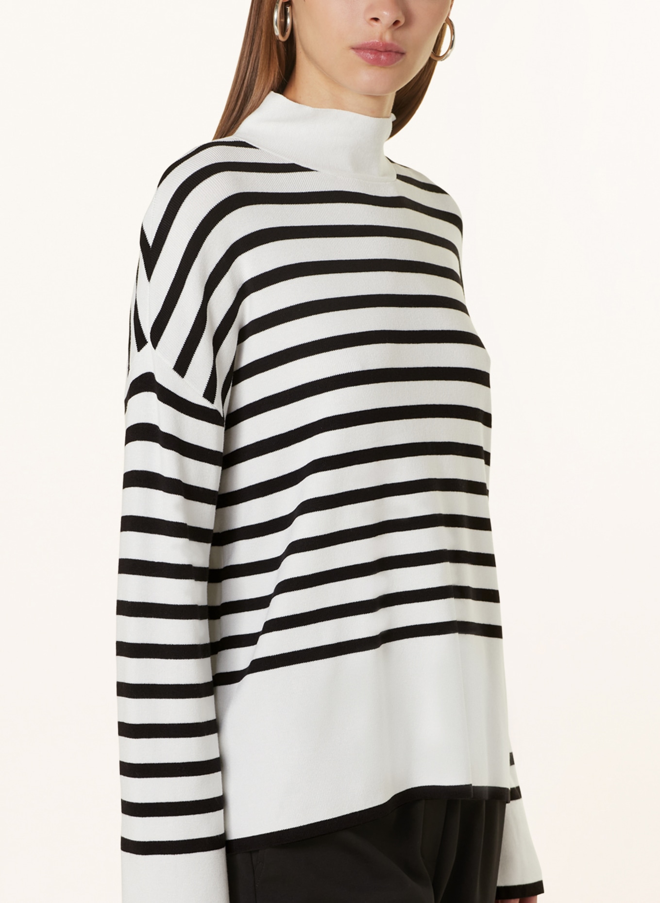 comma Sweater, Color: BLACK/ WHITE (Image 4)