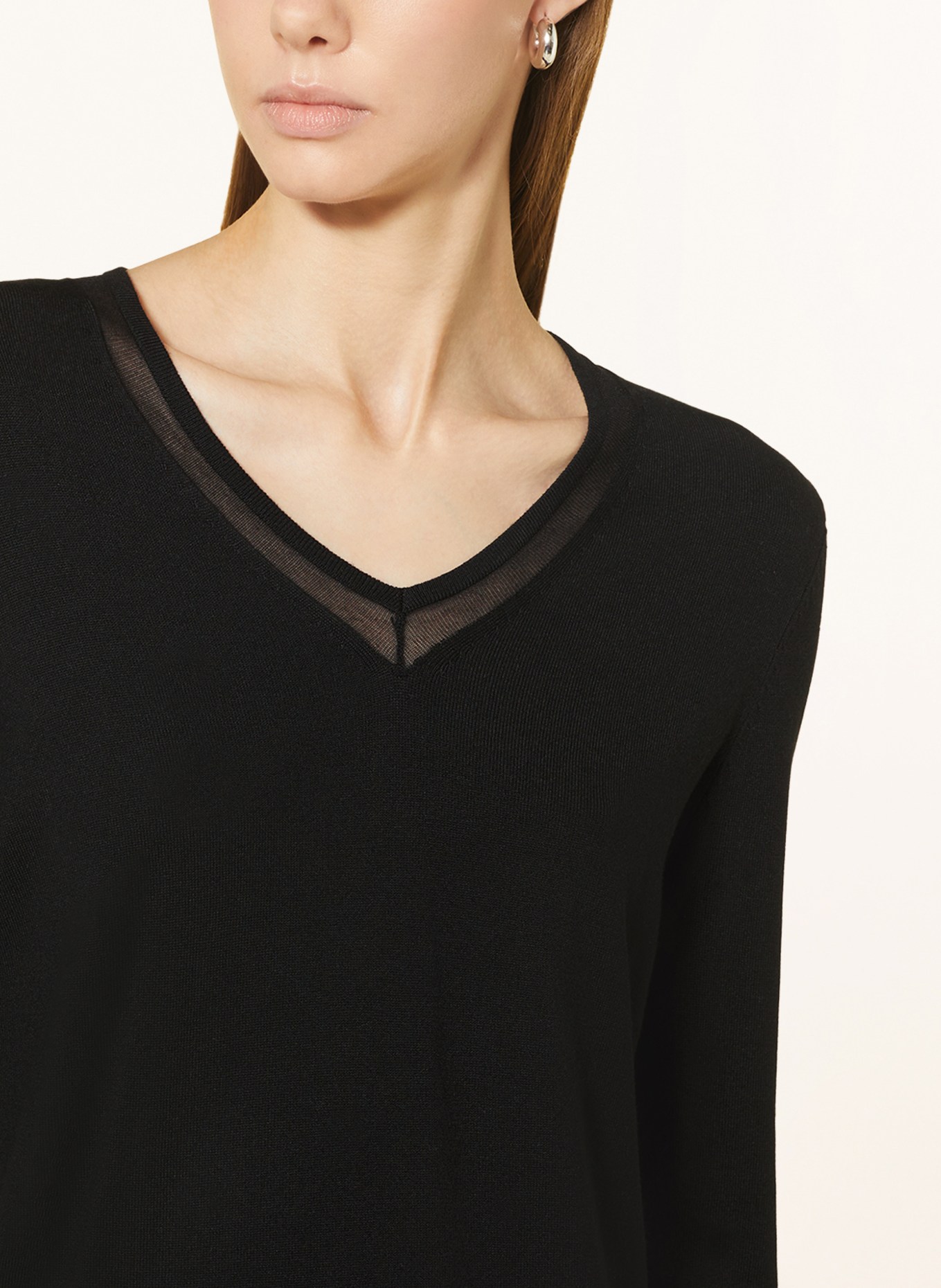 comma Sweater, Color: WHITE/ BLACK (Image 4)