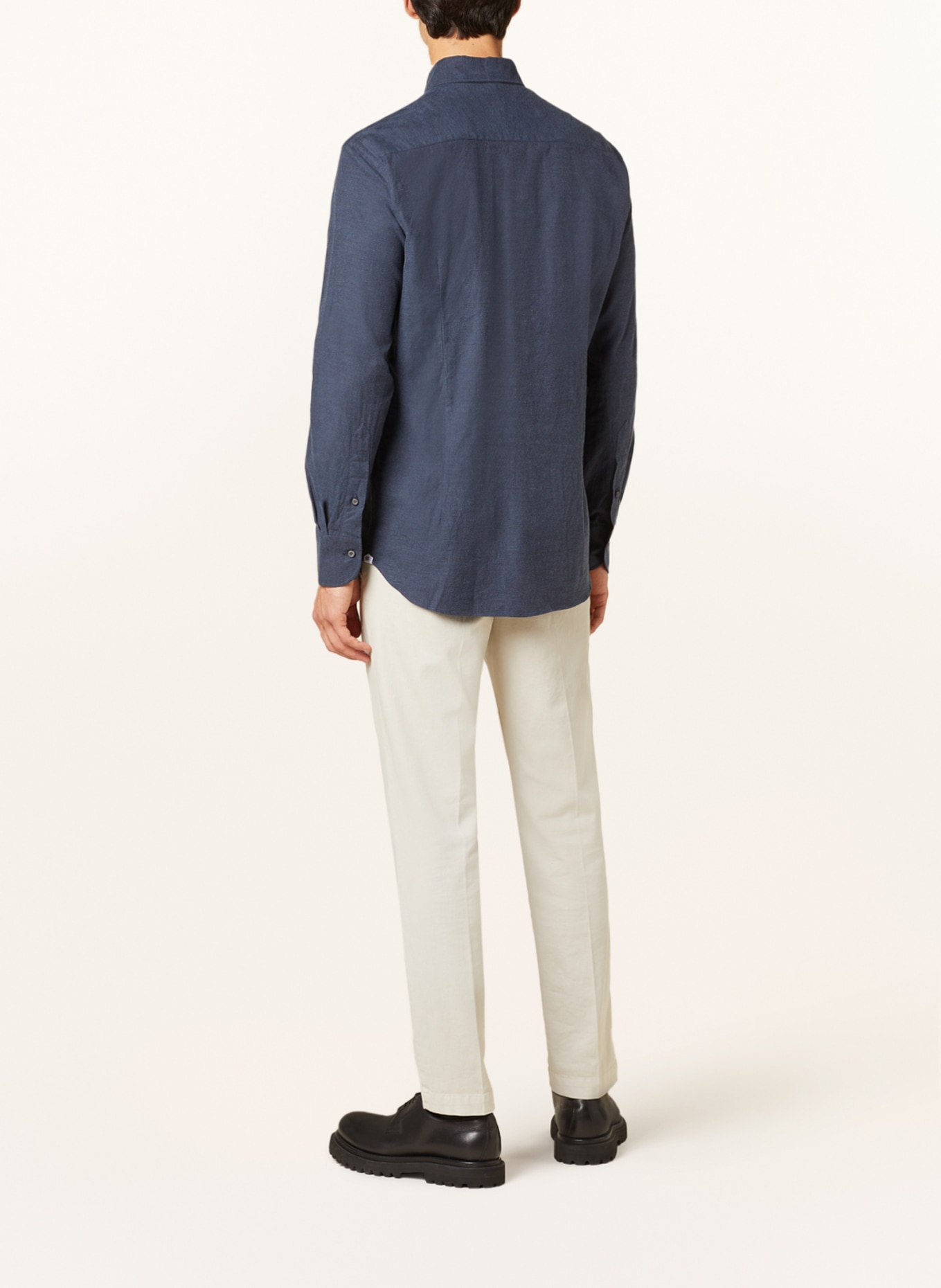 ARTIGIANO Flannel shirt regular fit, Color: BLUE GRAY (Image 3)