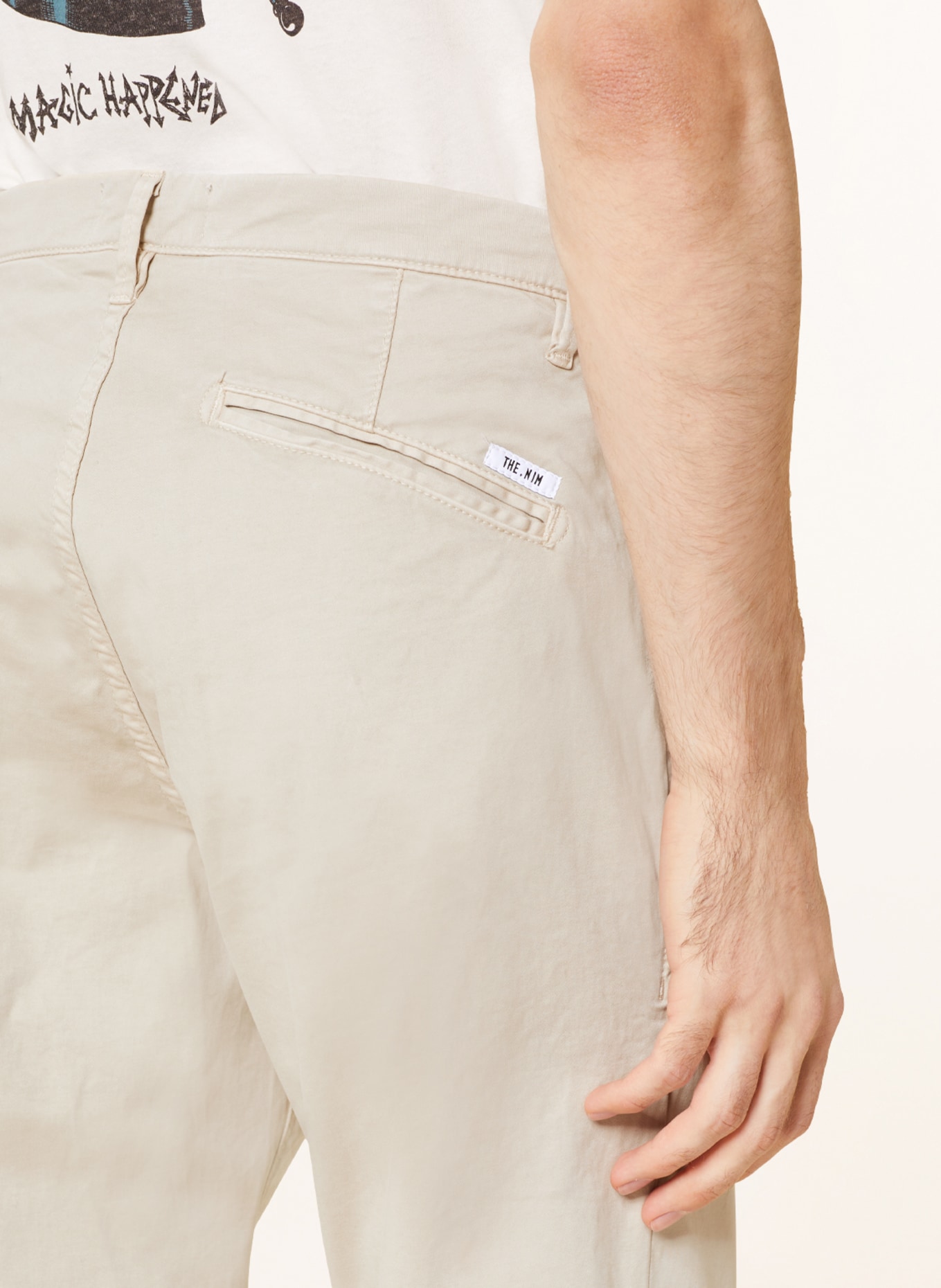THE.NIM STANDARD Chino PINCE extra slim fit, Color: CREAM (Image 6)