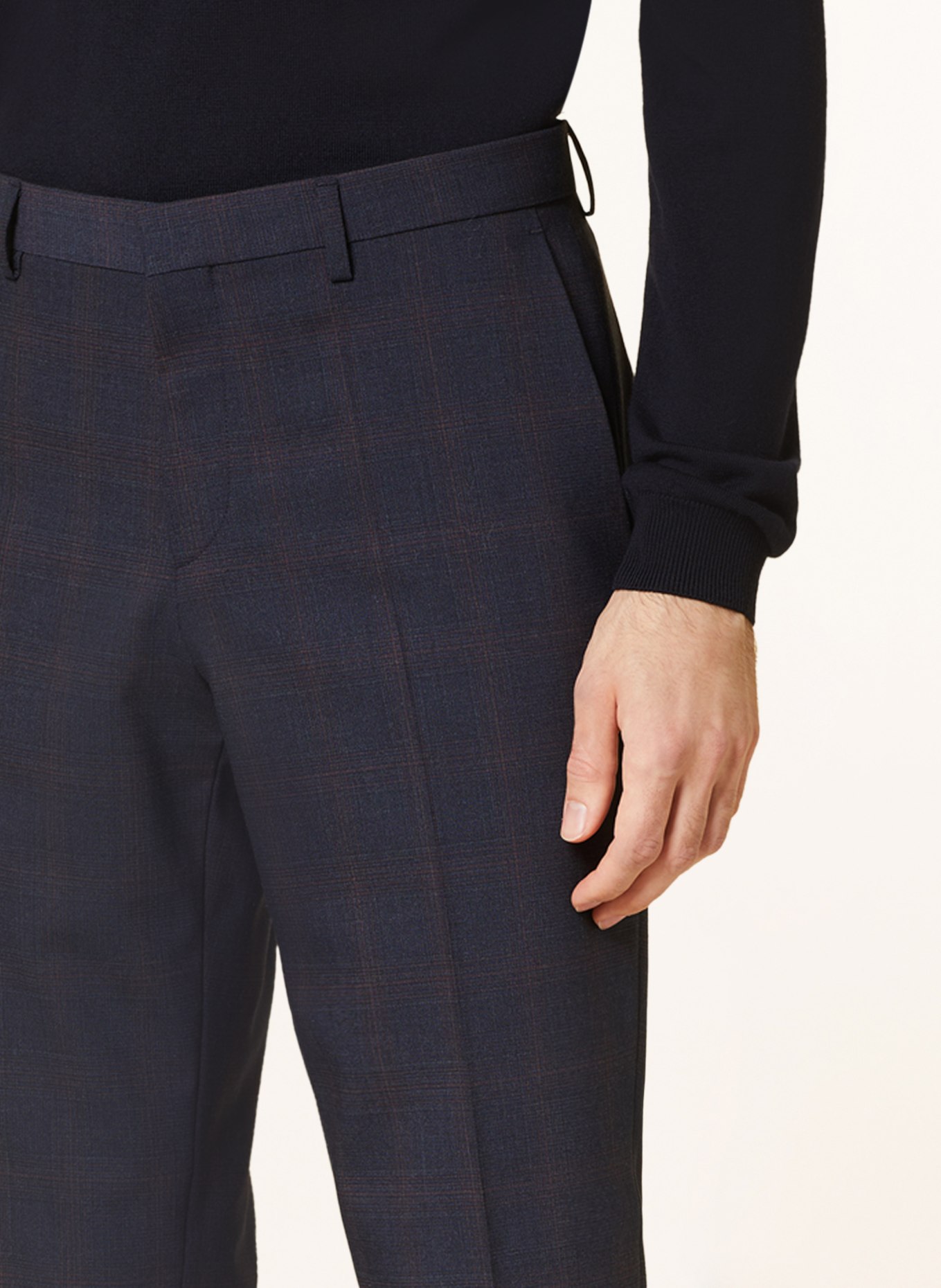 HUGO Suit trousers GETLIN slim fit, Color: 405 DARK BLUE (Image 6)