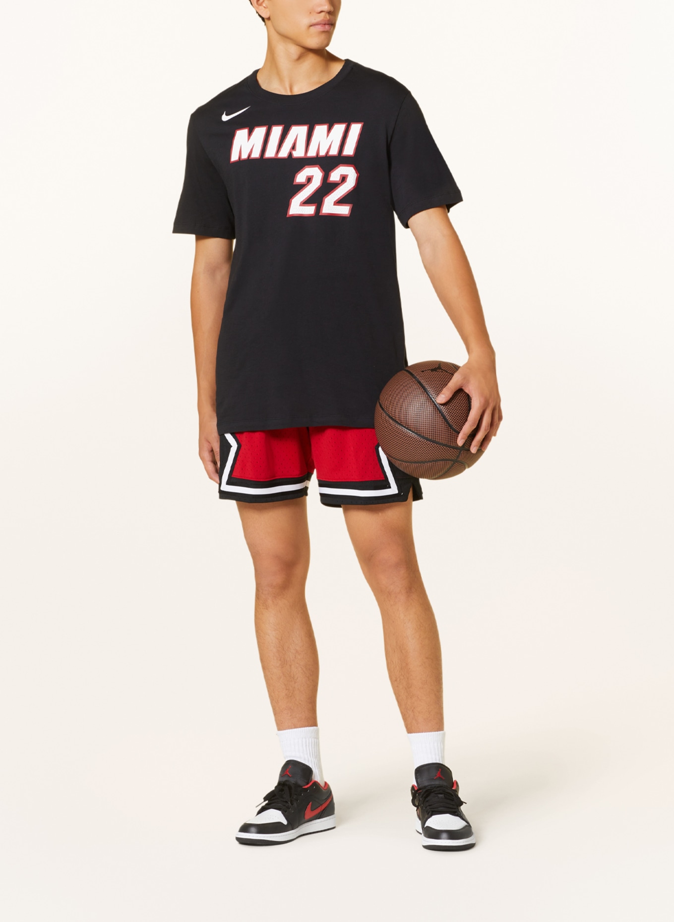 Nike Koszulka baseballowa MIAMI HEAT, Kolor: CZARNY (Obrazek 2)