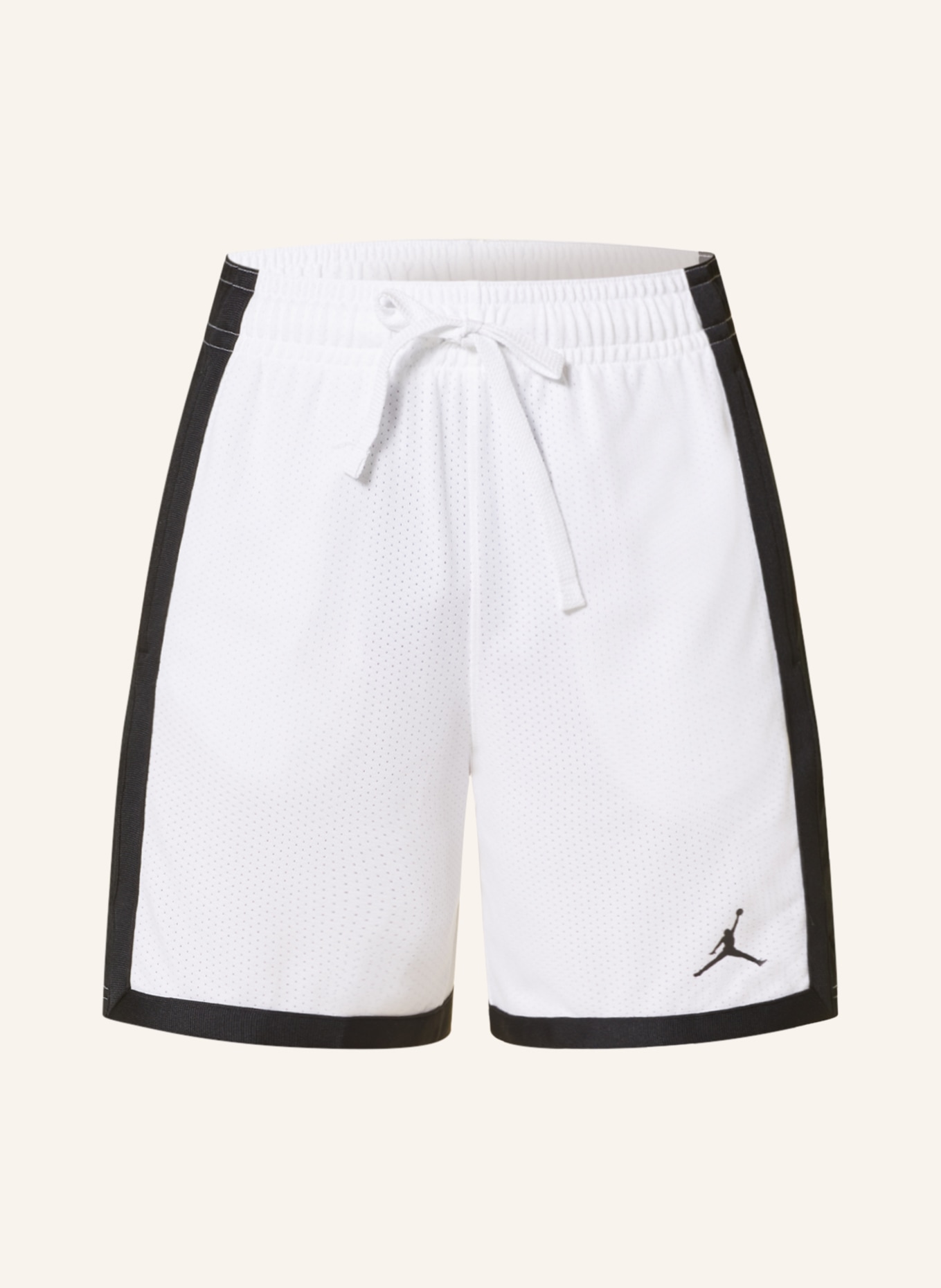 JORDAN Basketball shorts SPORT DRI-FIT made of mesh, Color: WHITE/ BLACK (Image 1)