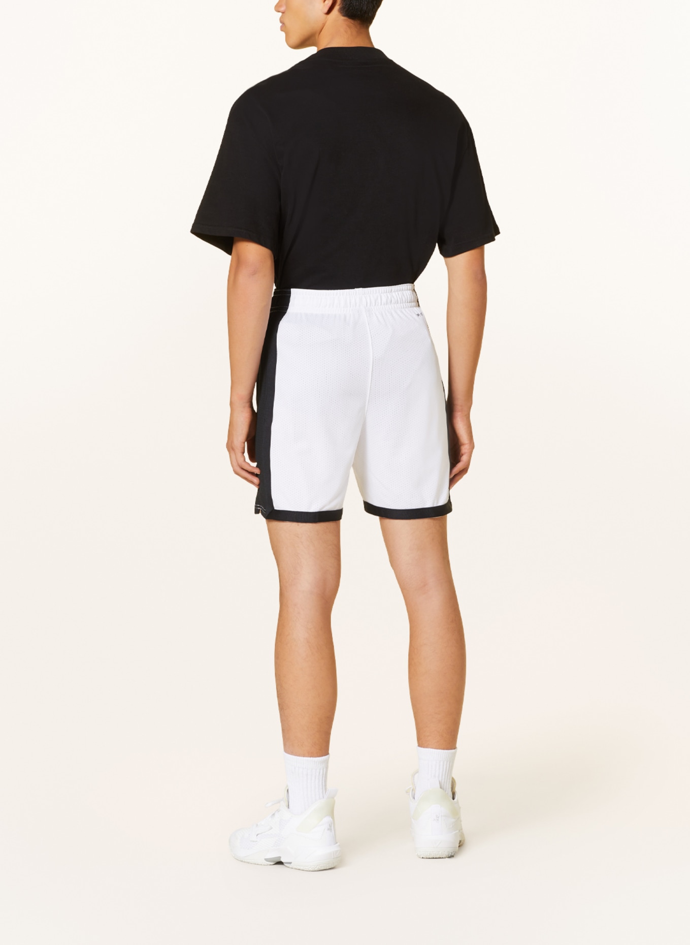 JORDAN Basketball shorts SPORT DRI-FIT made of mesh, Color: WHITE/ BLACK (Image 3)