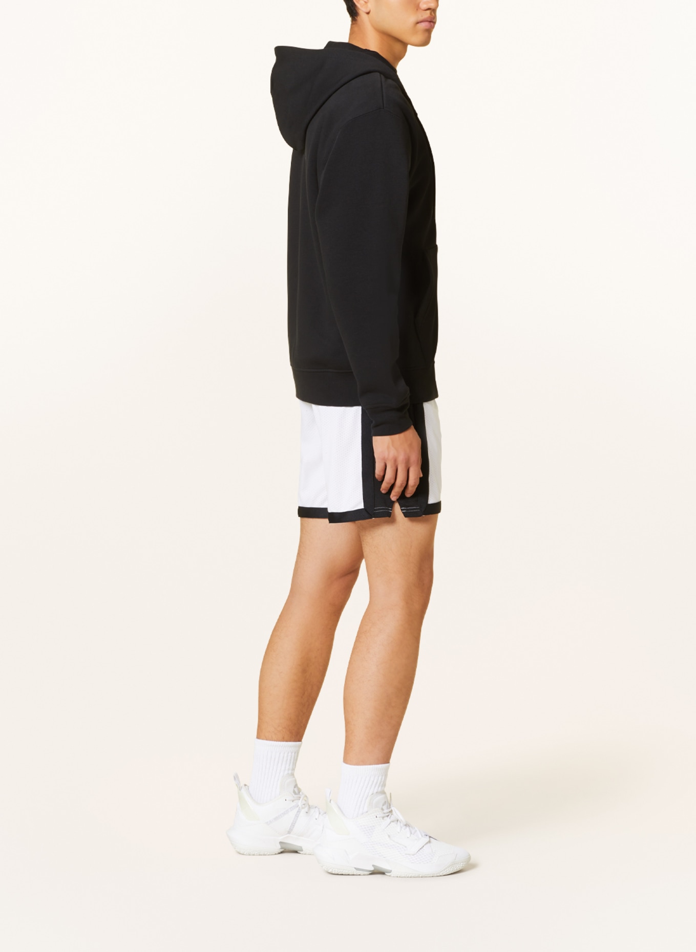 JORDAN Basketball shorts SPORT DRI-FIT made of mesh, Color: WHITE/ BLACK (Image 4)