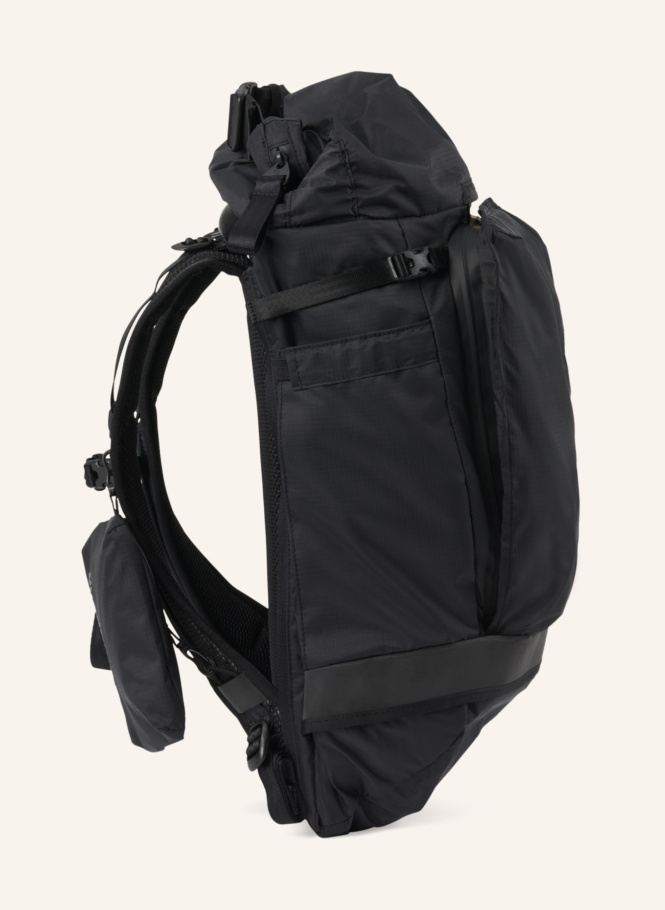 pinqponq Backpack KOMUT LARGE with laptop compartment, Color: BLACK (Image 5)