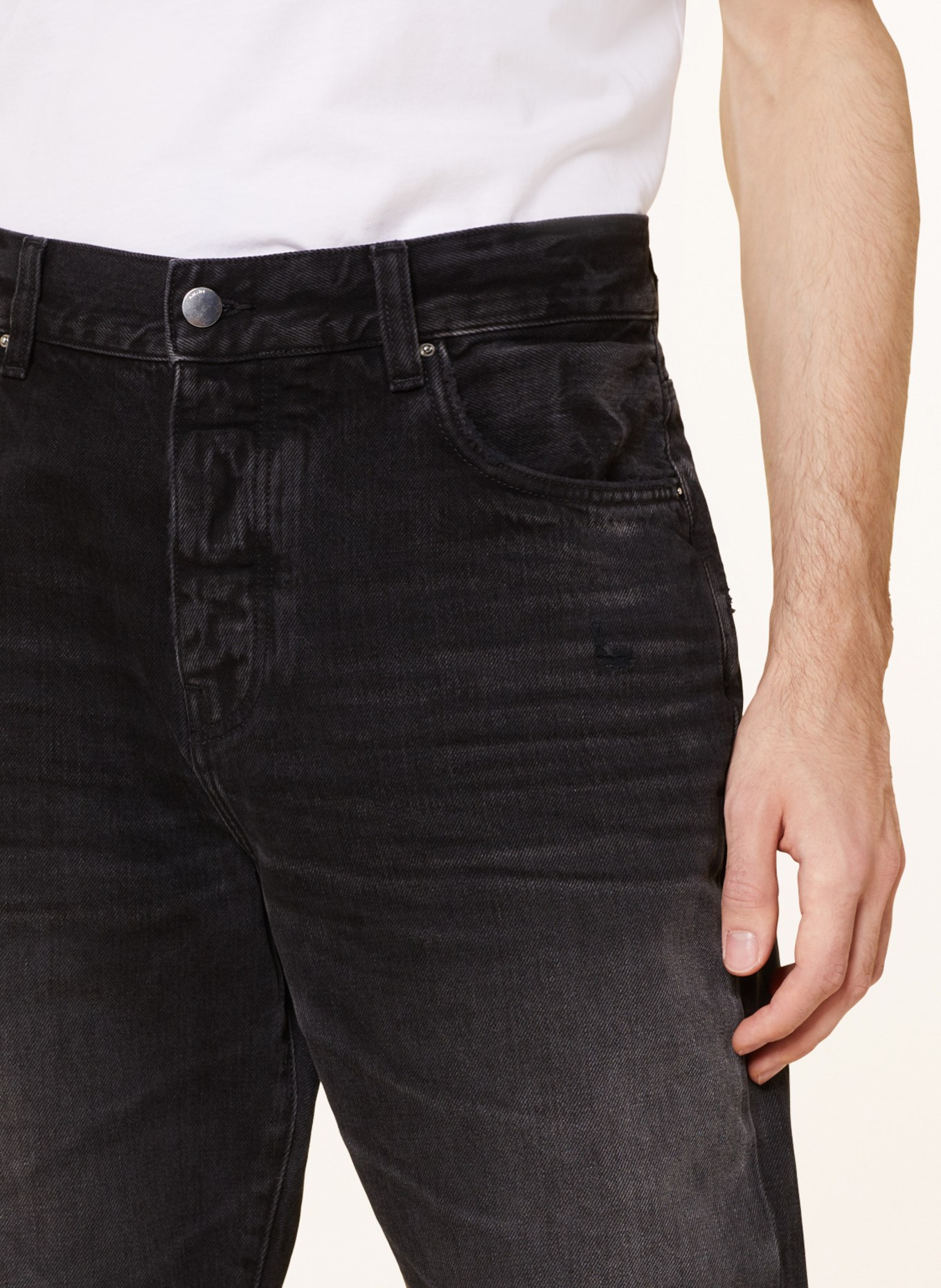AMIRI Jeans Straight Fit, Farbe: 518 FADED BLACK (Bild 5)