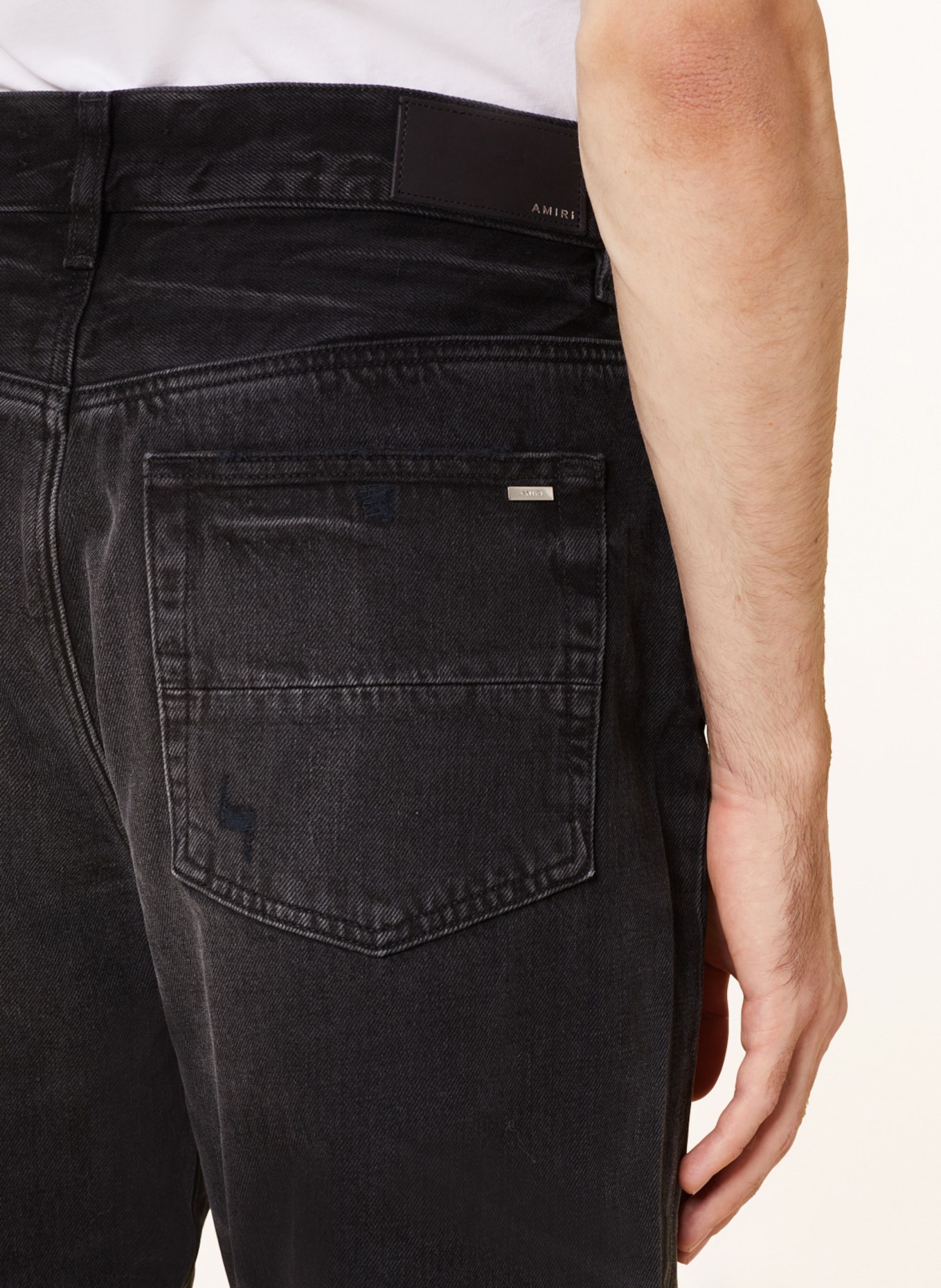 AMIRI Jeans Straight Fit, Farbe: 518 FADED BLACK (Bild 6)