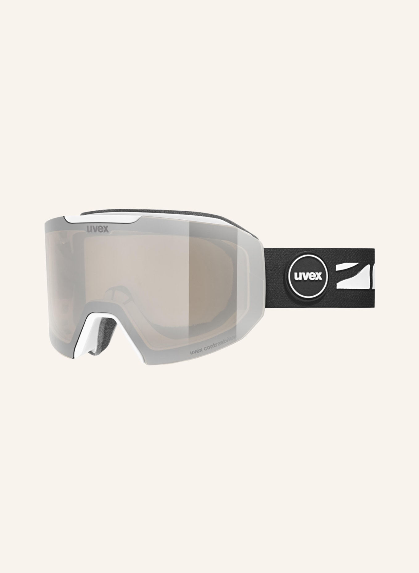 uvex Skibrille EVIDNT ATTRACT CV, Farbe: WEISS/ DUNKELGELB (Bild 1)