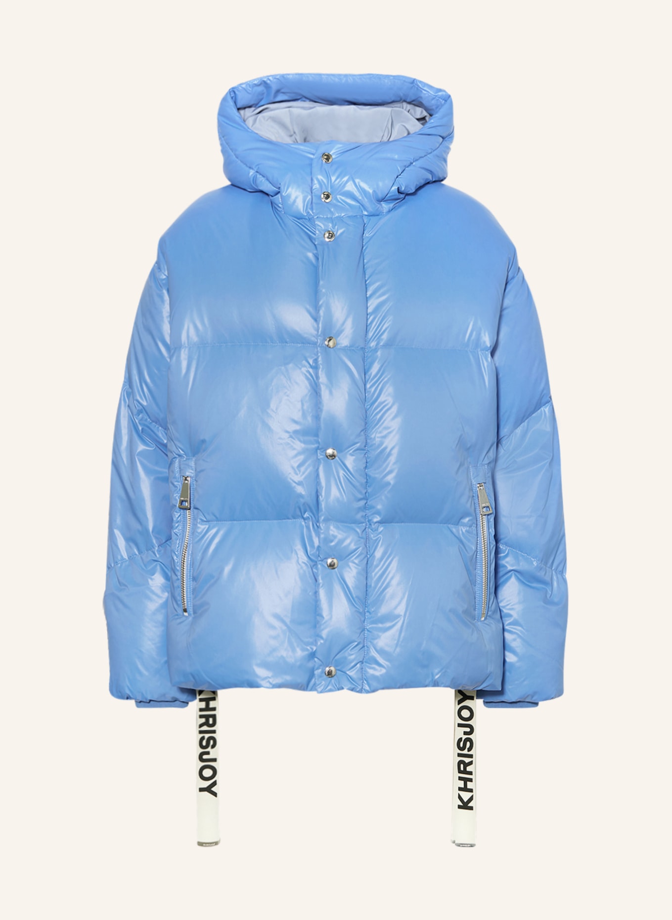KHRISJOY Oversized down jacket, Color: LIGHT BLUE (Image 1)
