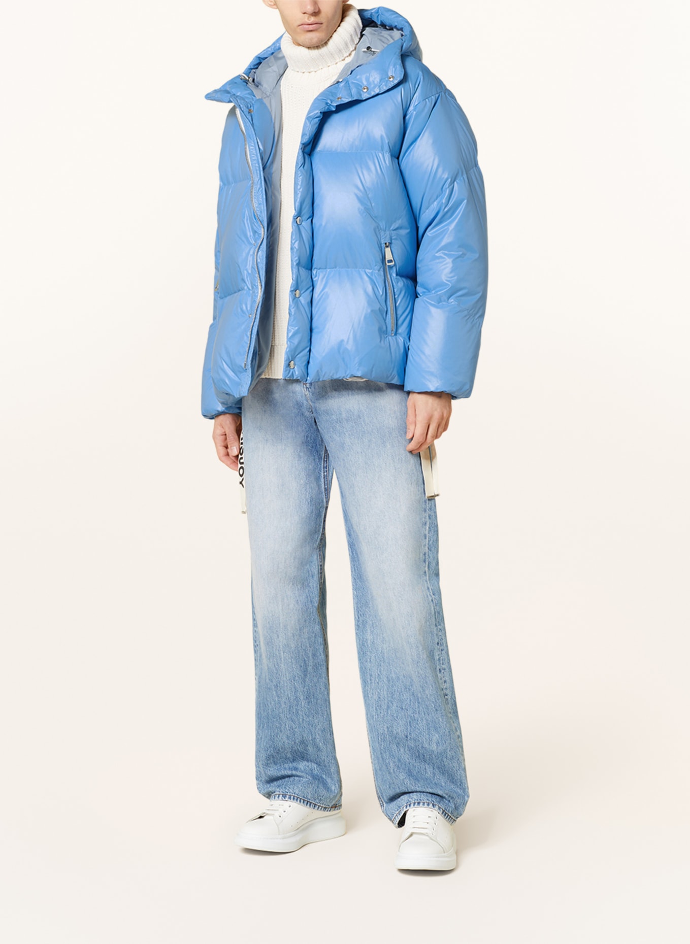 KHRISJOY Oversized down jacket, Color: LIGHT BLUE (Image 2)