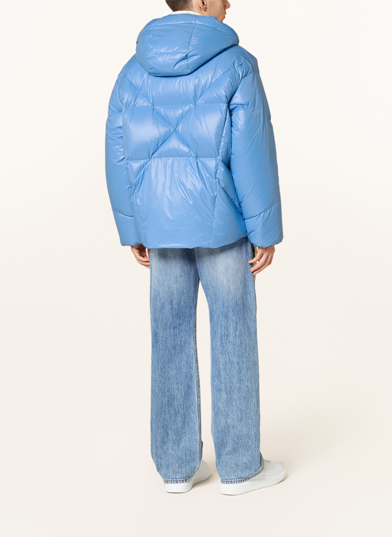 KHRISJOY Oversized down jacket, Color: LIGHT BLUE (Image 3)