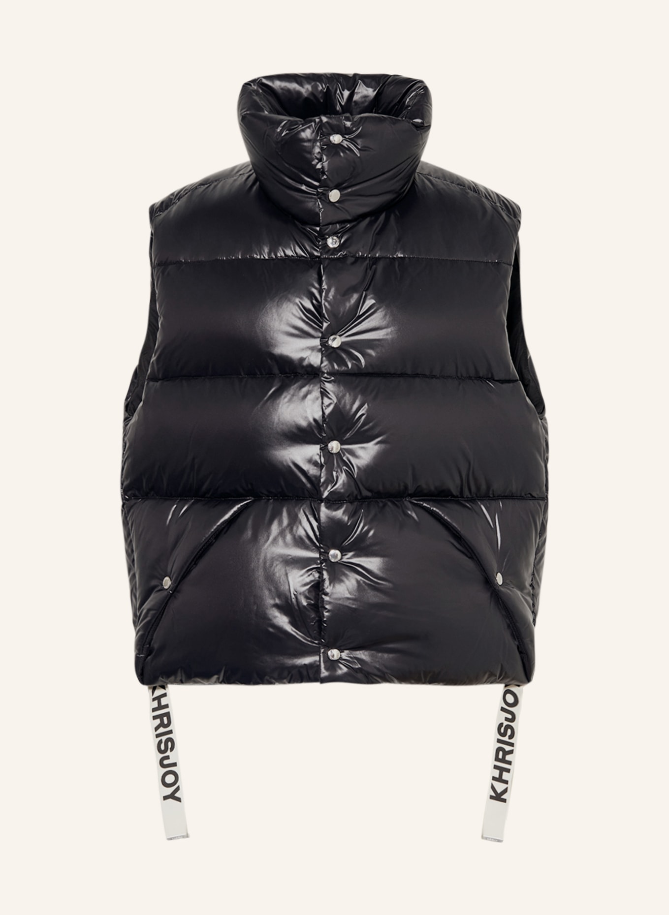 KHRISJOY Down vest, Color: BLACK (Image 1)