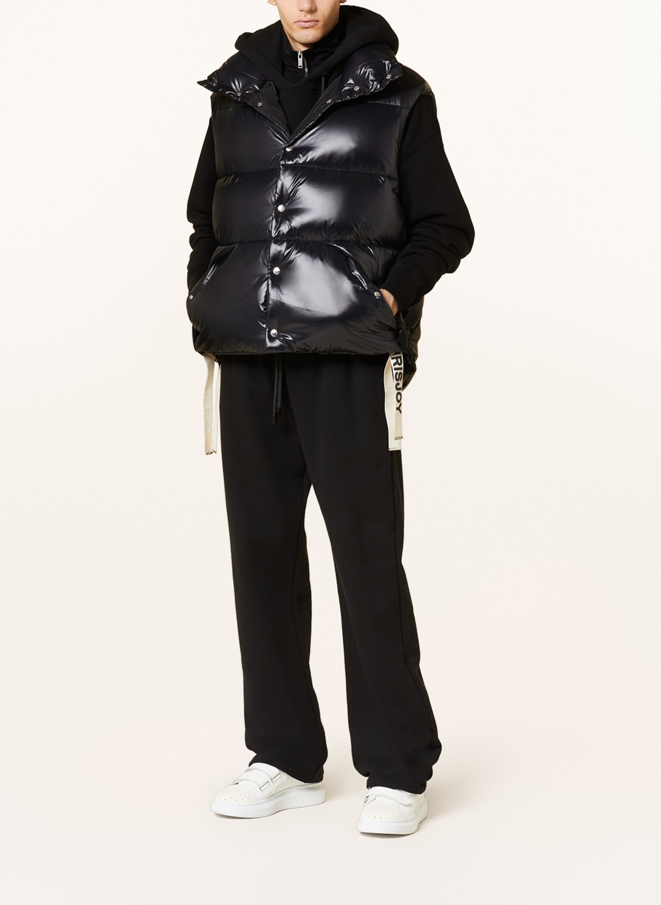 KHRISJOY Down vest, Color: BLACK (Image 2)