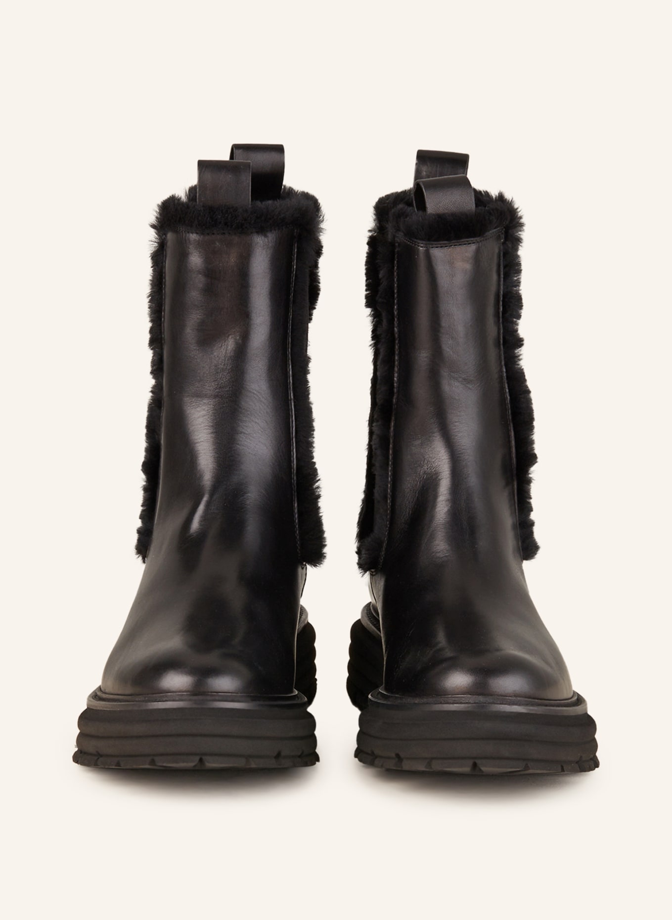 KENNEL & SCHMENGER Chelsea boots with lambskin, Color: BLACK (Image 3)
