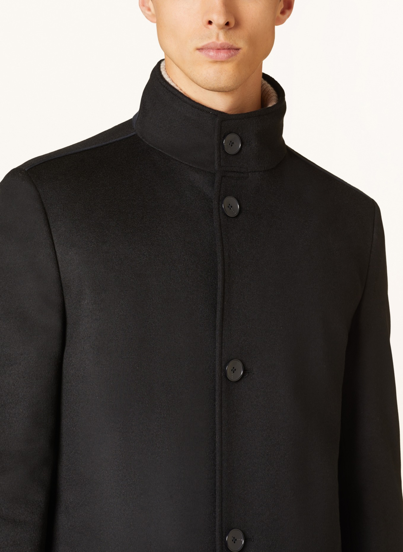 BOSS Wool coat JARED, Color: BLACK (Image 4)
