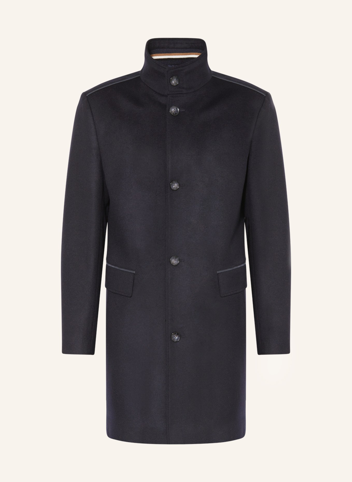 BOSS Wollmantel JARED: DUNKELBLAU