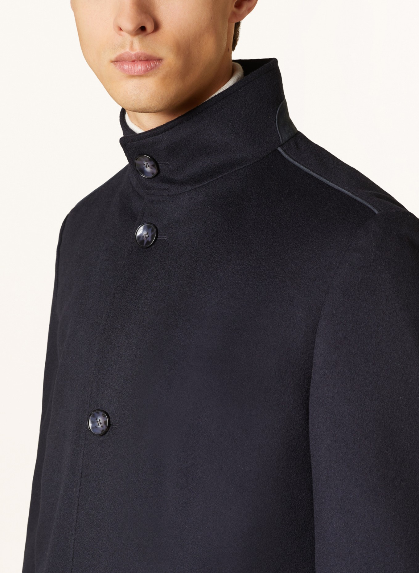 BOSS Wollmantel JARED: DUNKELBLAU