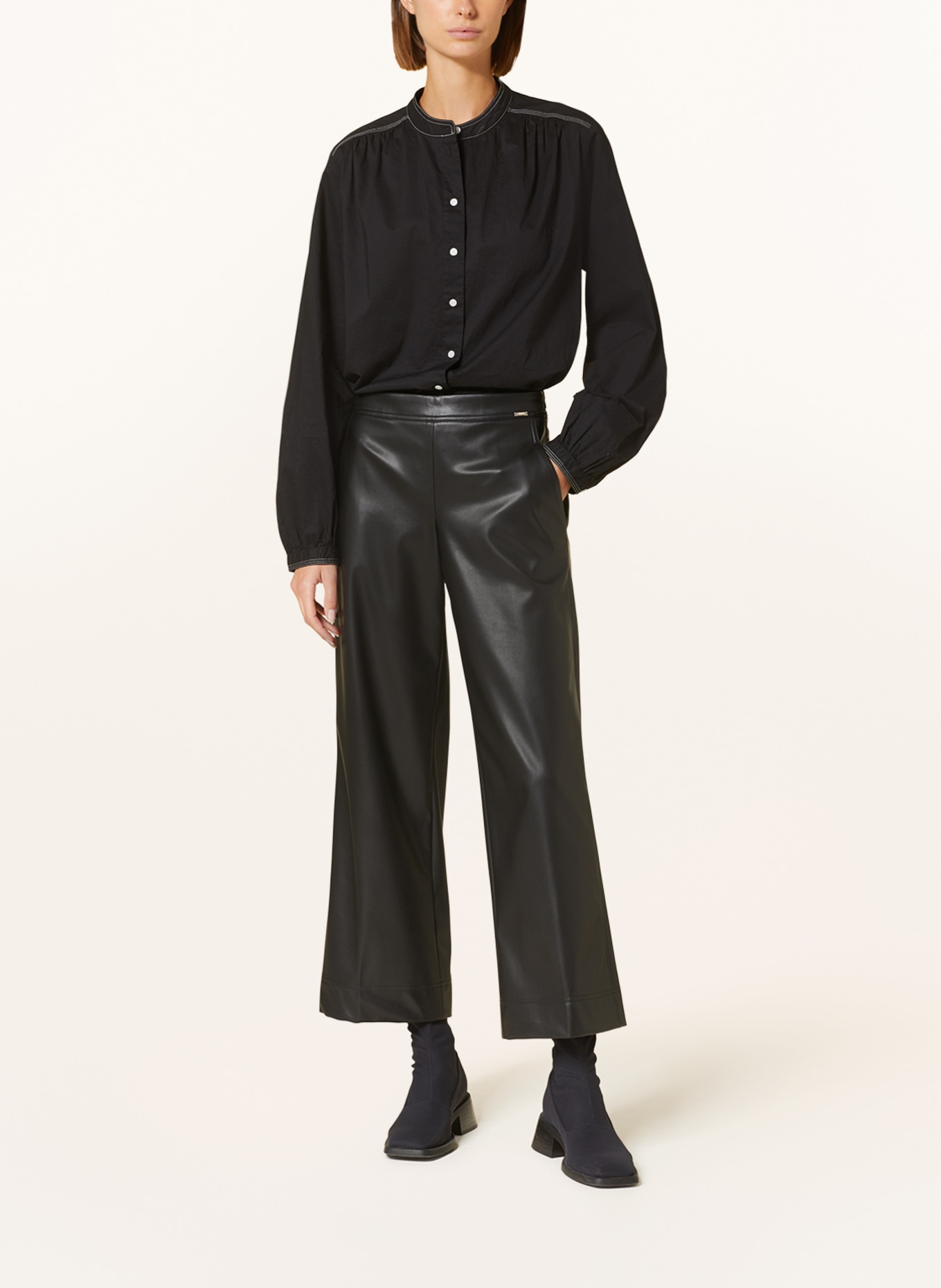 CINQUE Culottes CIHAWAII in leather look, Color: BLACK (Image 2)