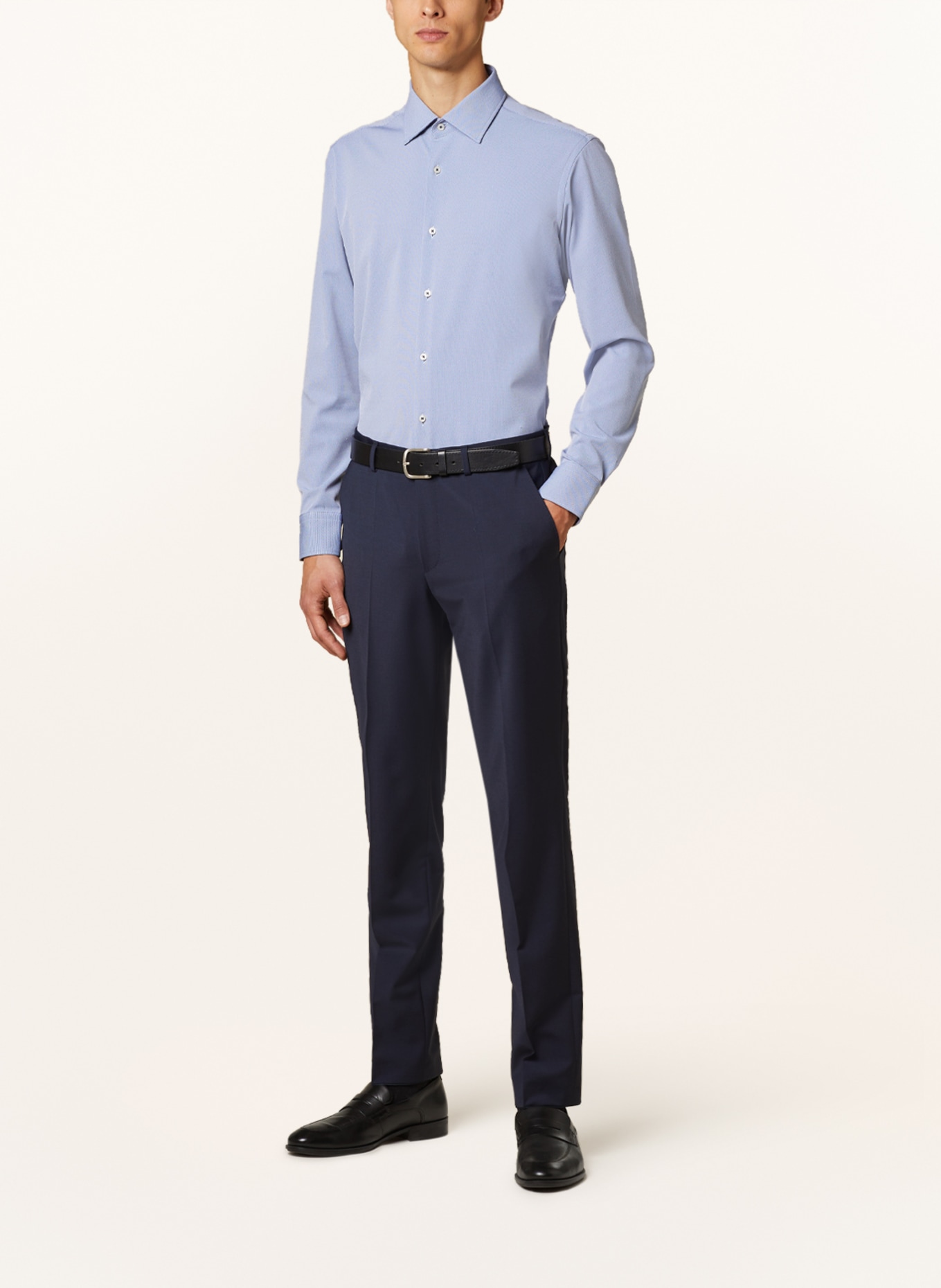 BOSS Jerseyhemd JOE PERFORMNACE Regular Fit, Farbe: HELLBLAU (Bild 2)