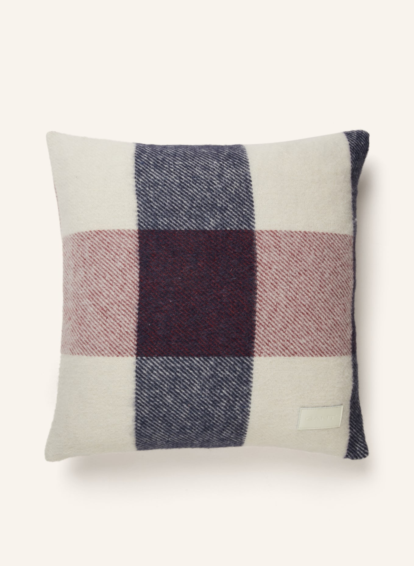 GANT HOME Decorative cushion cover, Color: BLUE/ LIGHT GRAY/ DARK RED (Image 1)