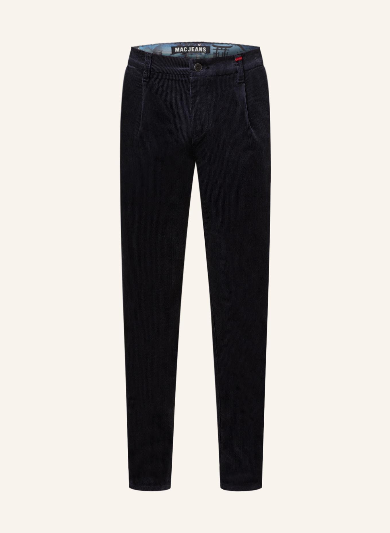 MAC Spodnie sztruksowe ALEX tapered fit, Kolor: GRANATOWY (Obrazek 1)