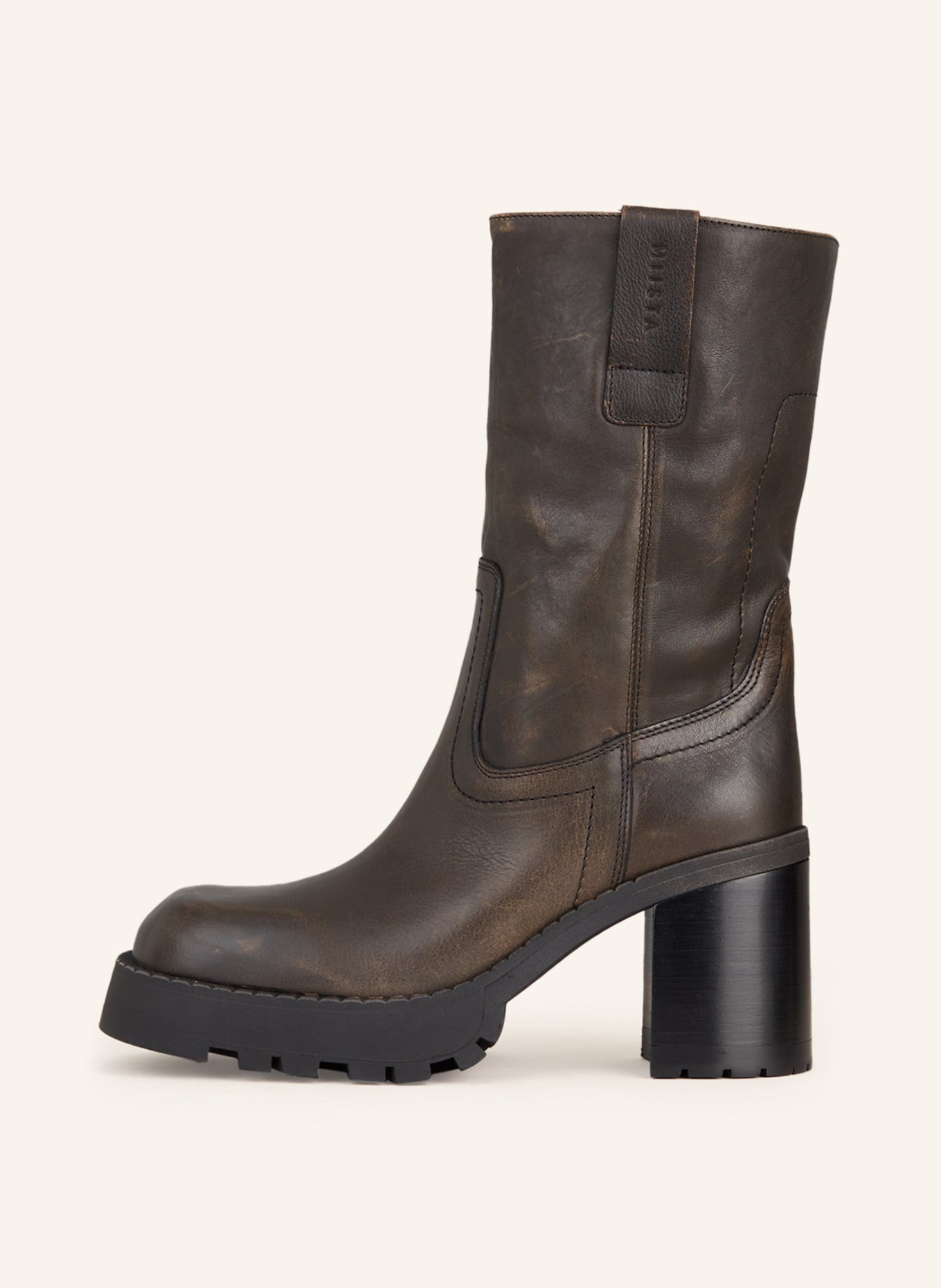 MIISTA Ankle boots ORLANA, Color: DARK BROWN (Image 4)
