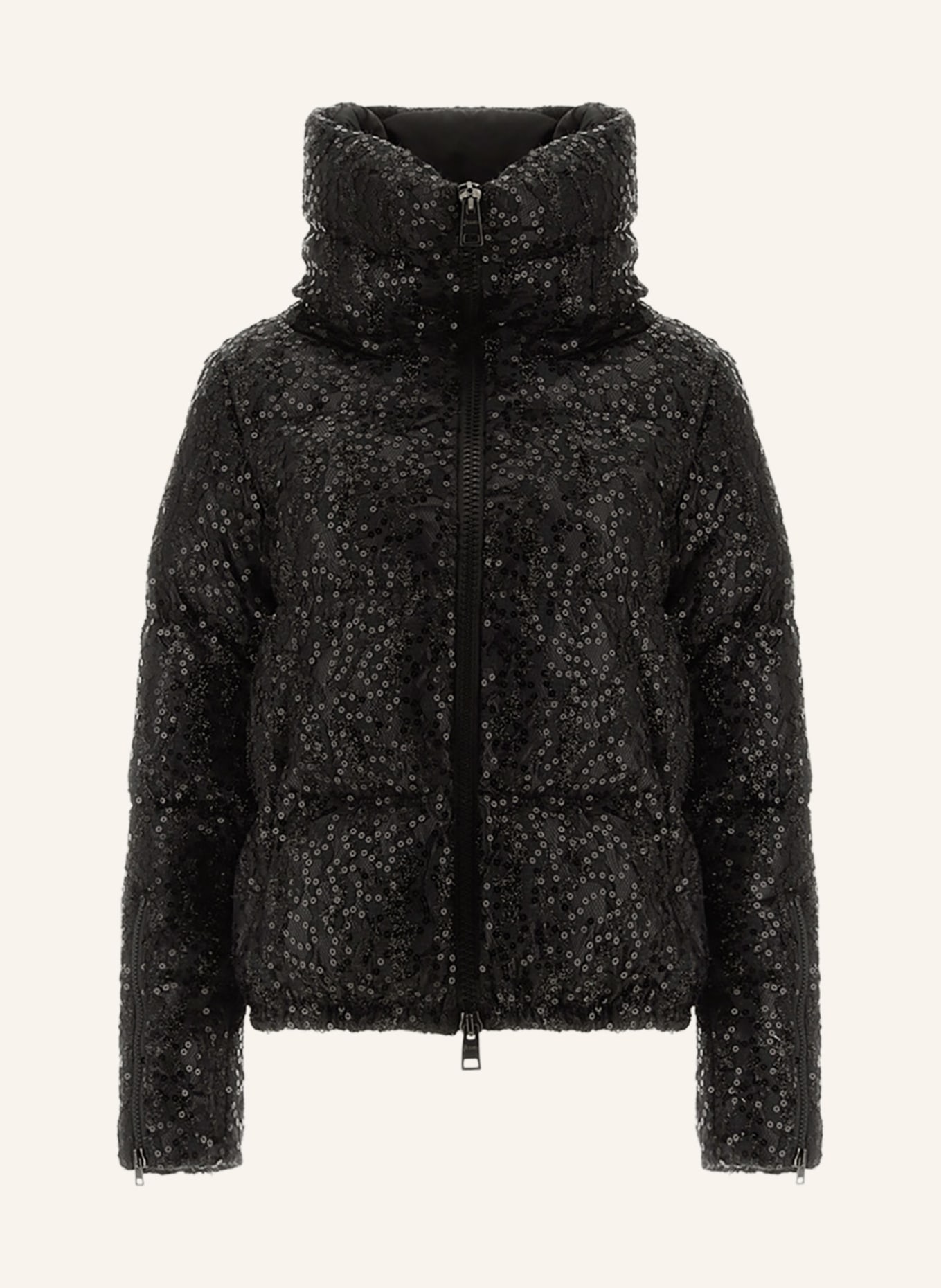 HERNO Down jacket with sequins, Color: BLACK (Image 1)