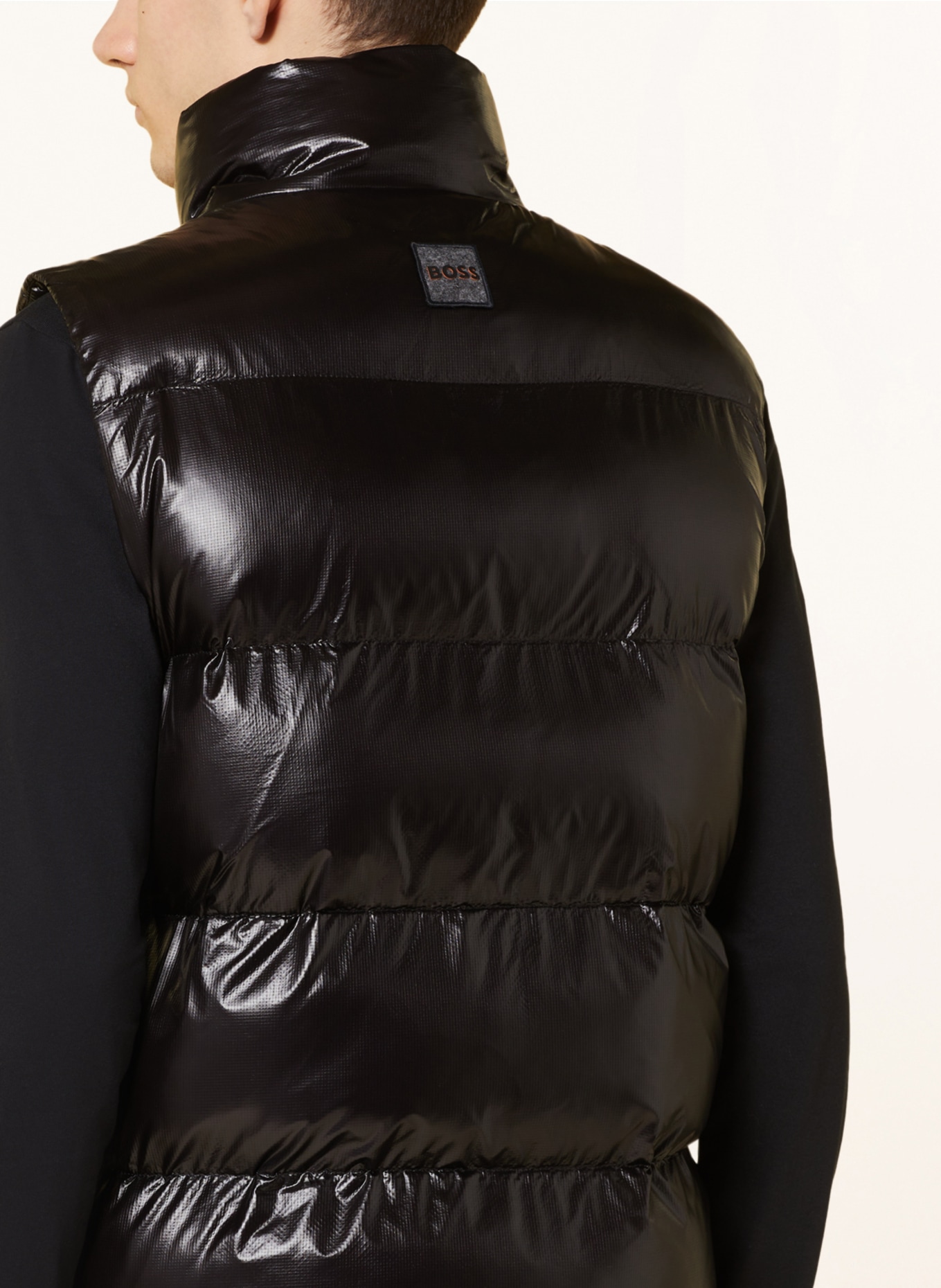 BOSS Quilted vest ODAINA, Color: BLACK (Image 5)