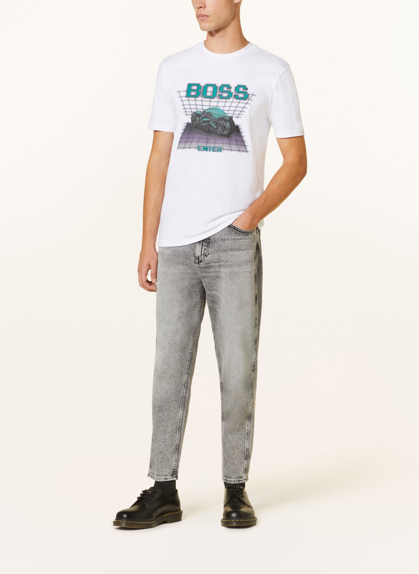 BOSS T-Shirt TEENTER, Farbe: WEISS/ GRÜN/ SCHWARZ (Bild 2)