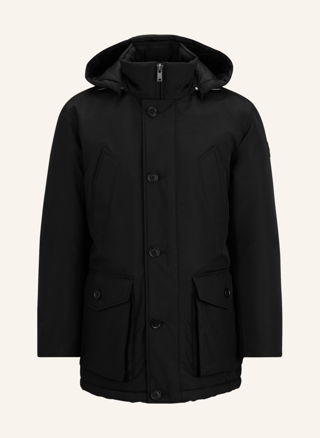 BOSS Parka OSIASS with detachable hood, Color: BLACK (Image 1)
