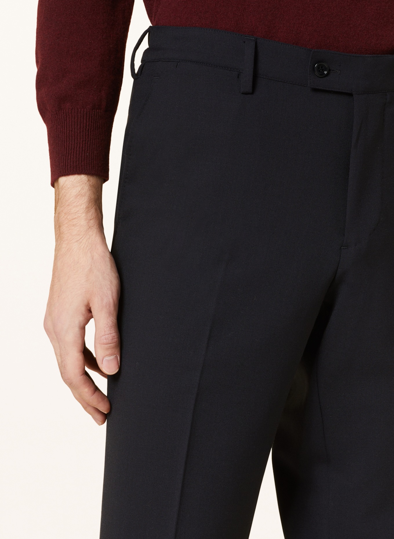 LARDINI Suit trousers slim fit, Color: DARK BLUE (Image 6)
